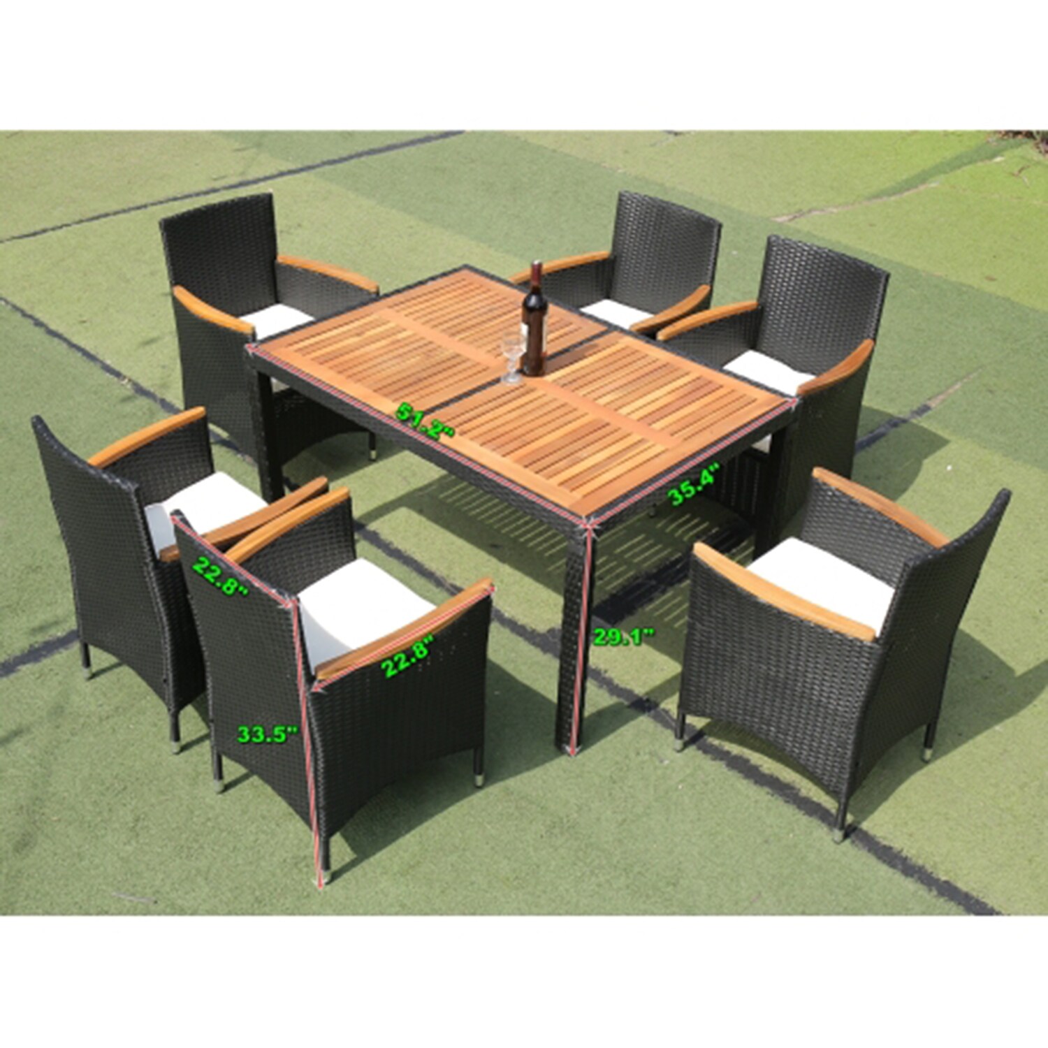 Dimakai DK-07SL6C1932 Patio-Dining-Sets - View #7