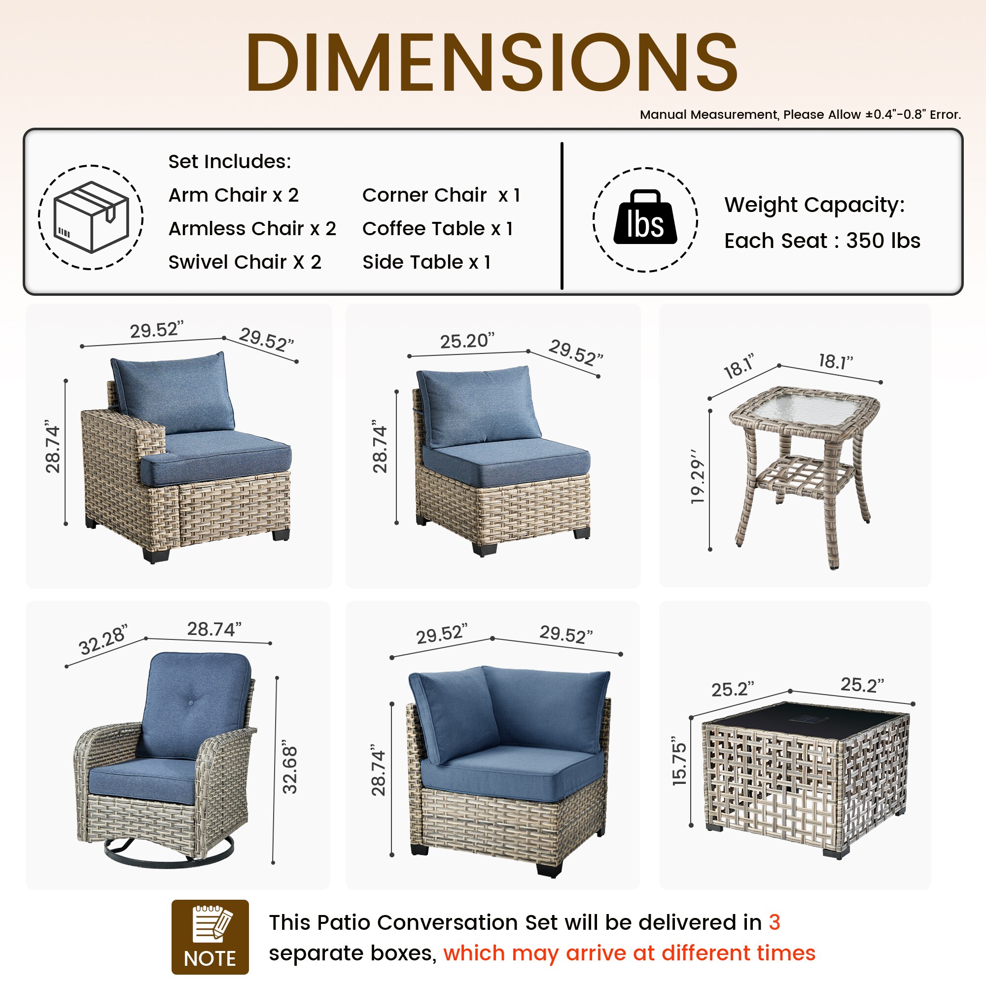 Pouuin SVYZBS500-9 Patio-Sofas-Daybeds - View #2