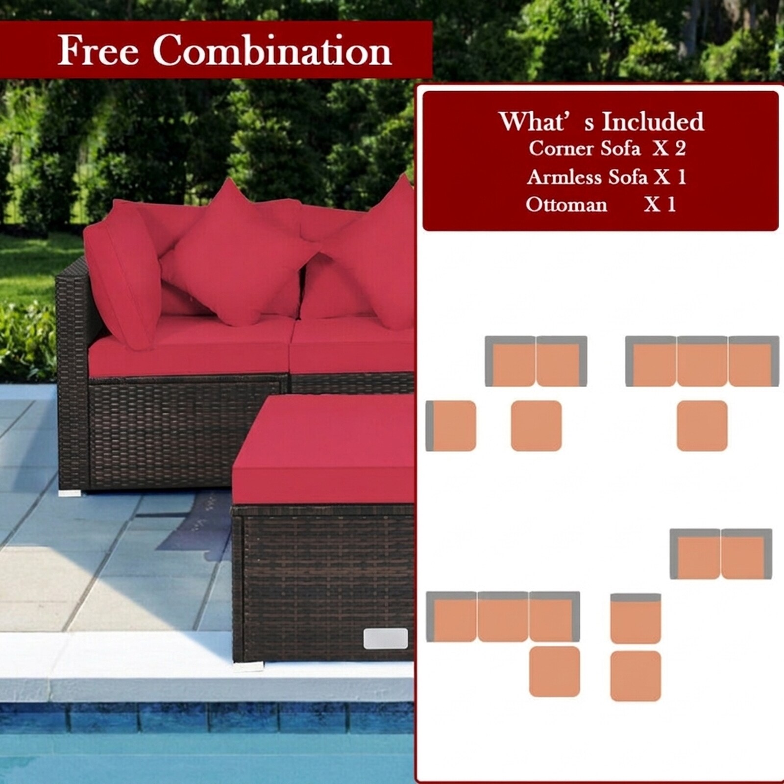 SUGIFT LW108SUGHY323 Patio-Conversation-Sets - View #5