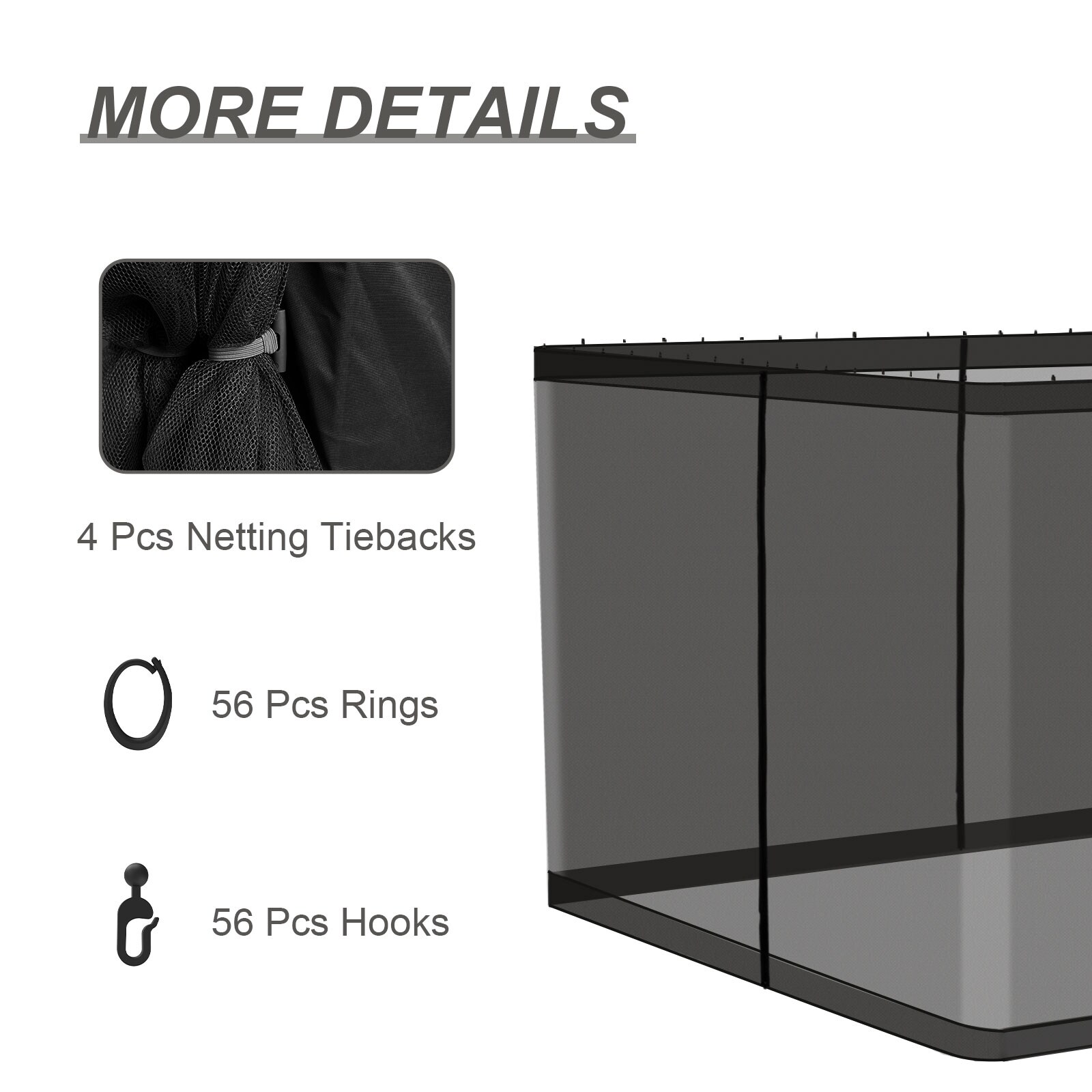 Aoodor A001-PBKBK Gazebo-Parts-Accessories - View #5