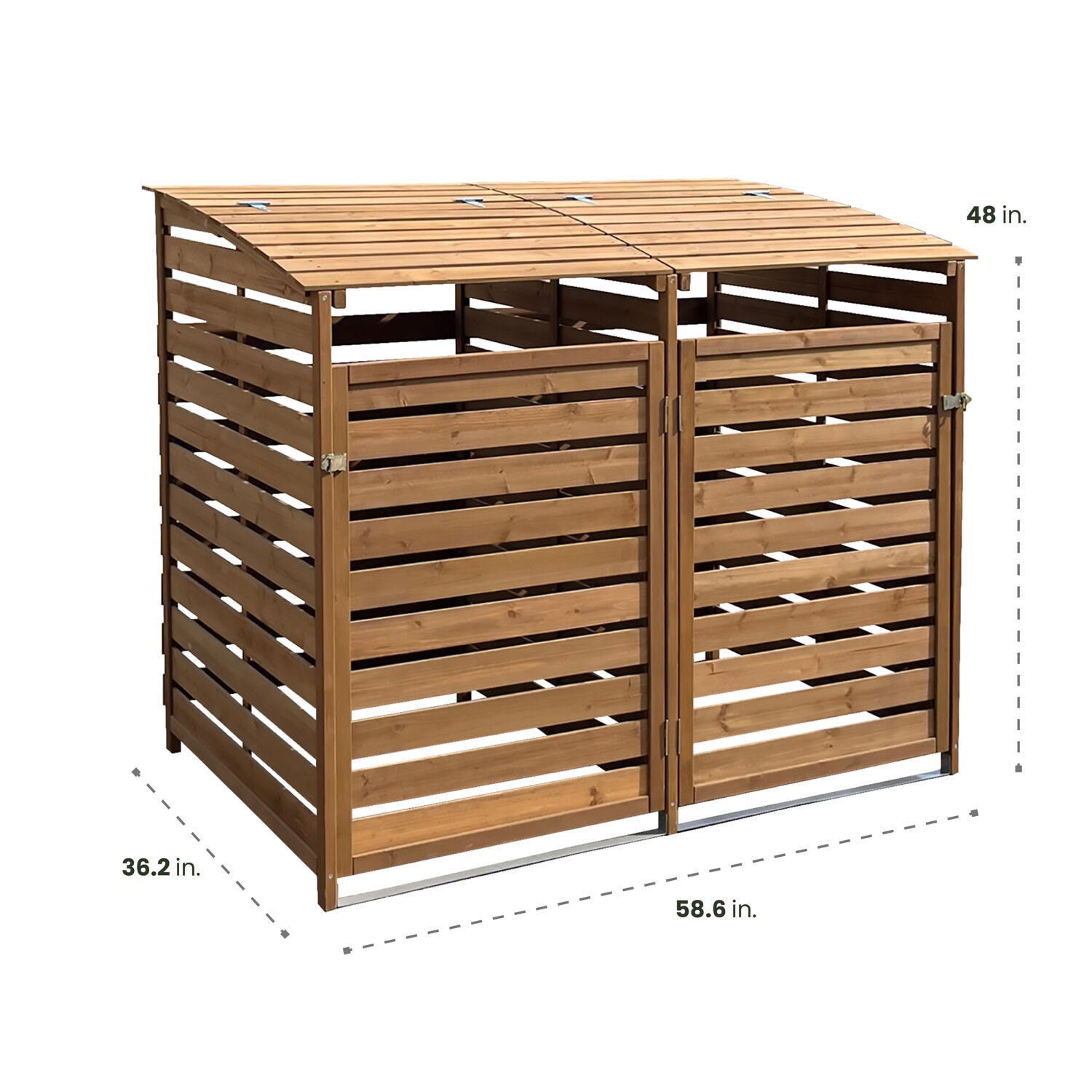Hanover HANWS0103-BRN Wood-Storage-Buildings - View #2