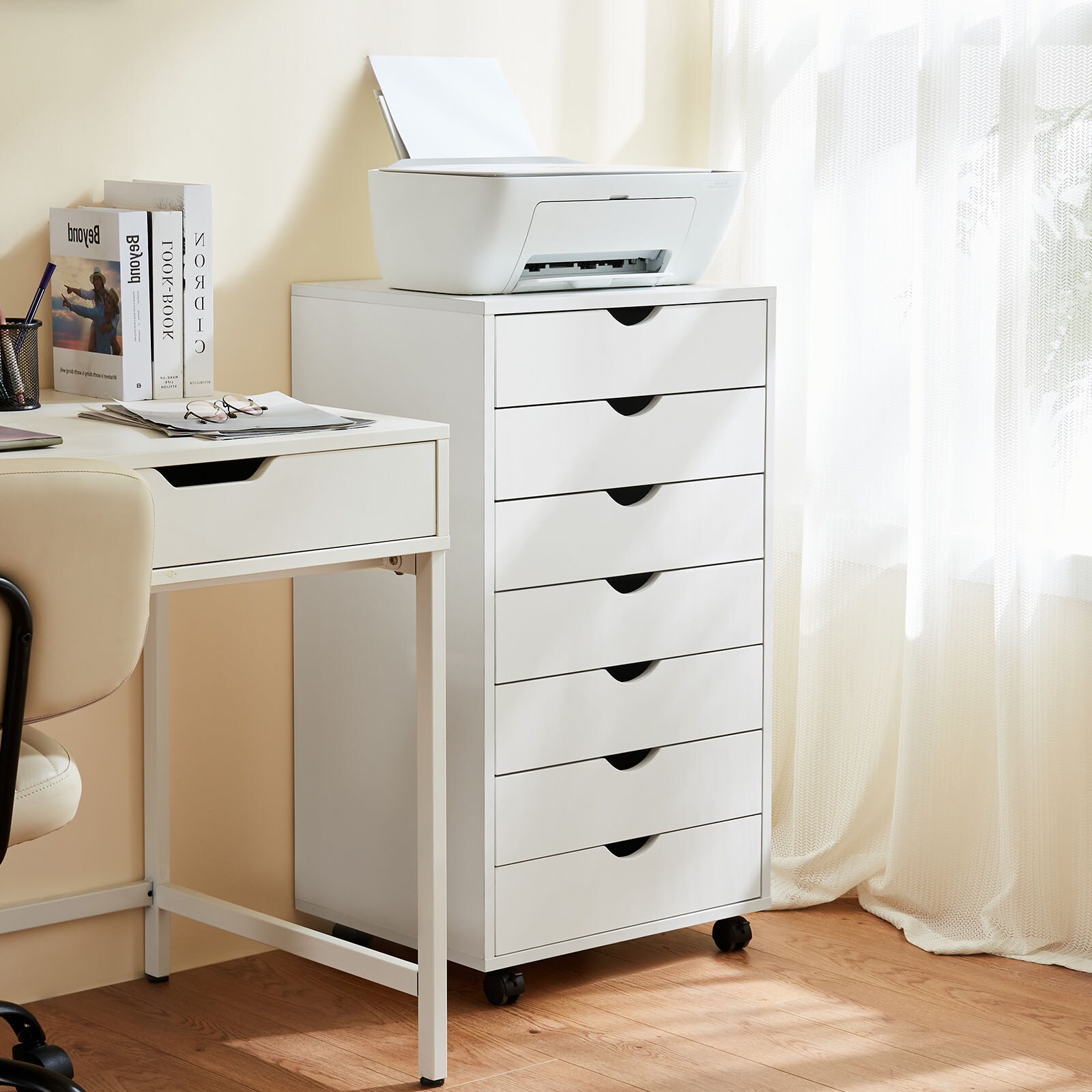 Sweetcrispy L-HDG-7C01-WT Filing-Cabinets - View #2