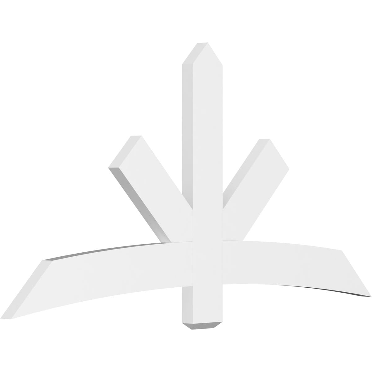 Ekena Millwork GBP072X36X0206ALB00 Alberta White PVC Gable bracket
