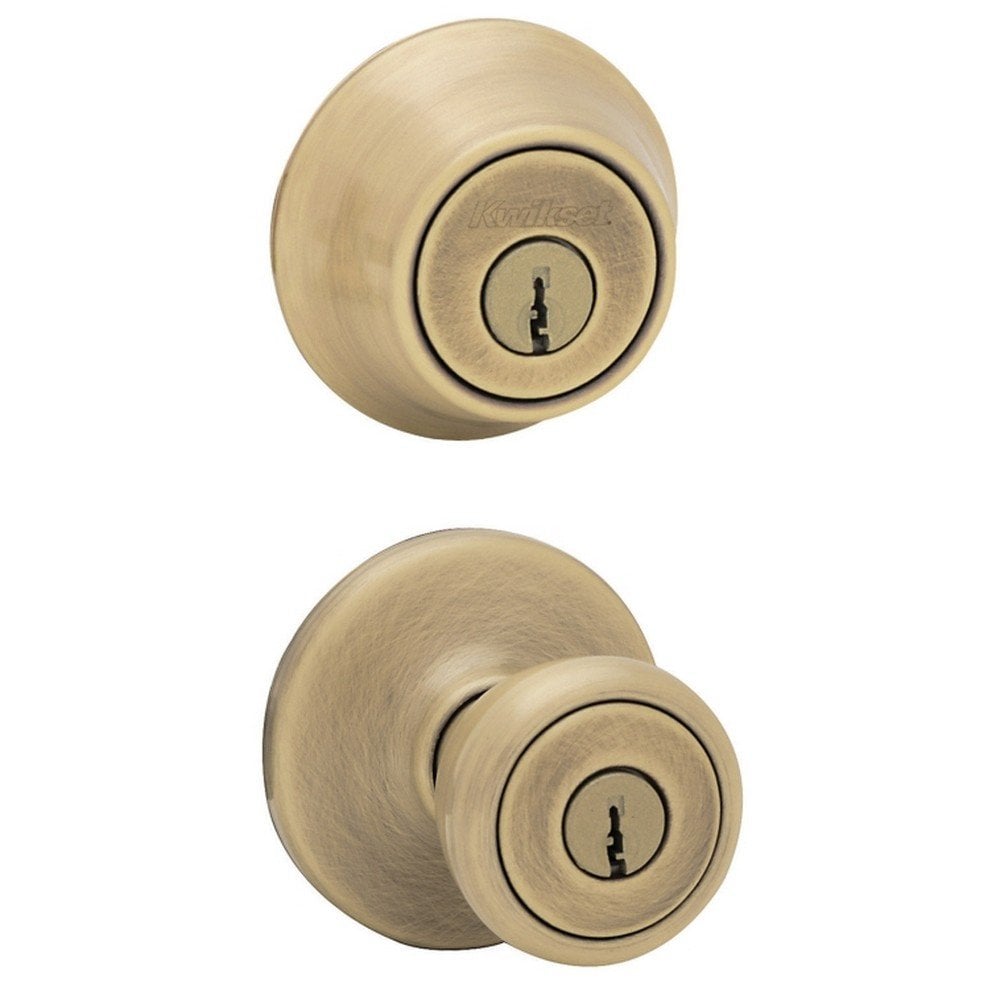 Kwikset Signature Series AB ombo Lockset with SmartKey atte Black
