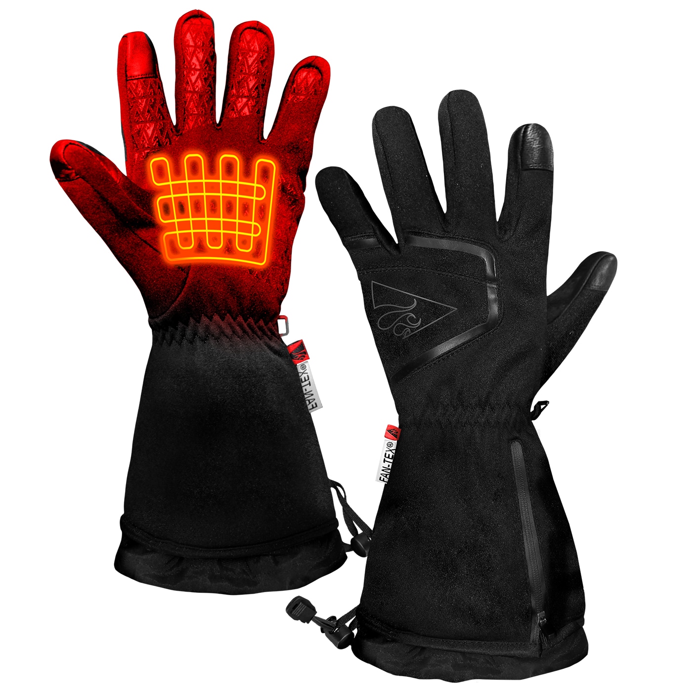 ActionHeat AH-FWGV-AA-W-L-XL Large/X-large Black Polyester Cold weather Gloves