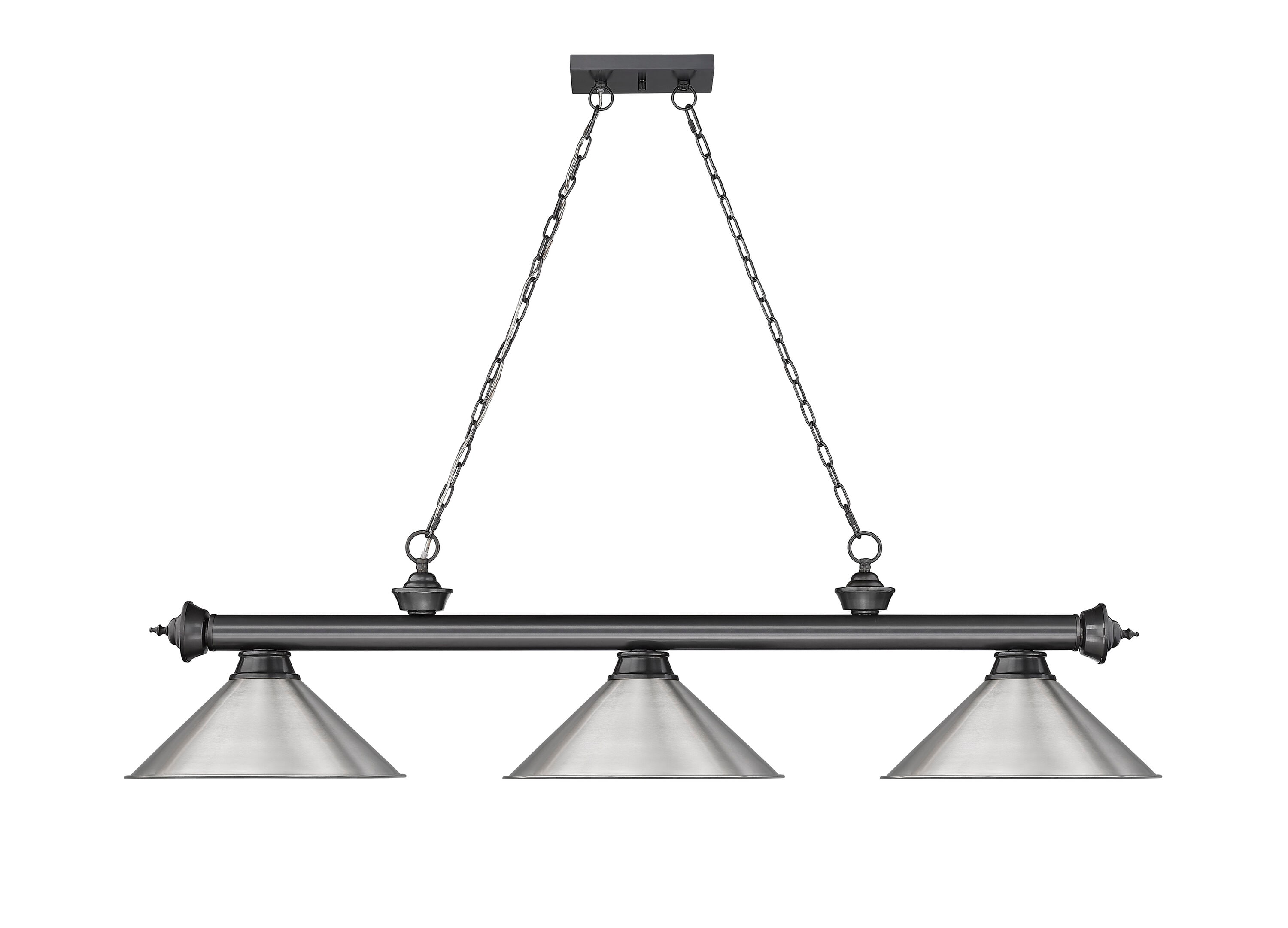 Z-Lite 2306-3BP-BN15 Pool-Table-Lighting - View #2