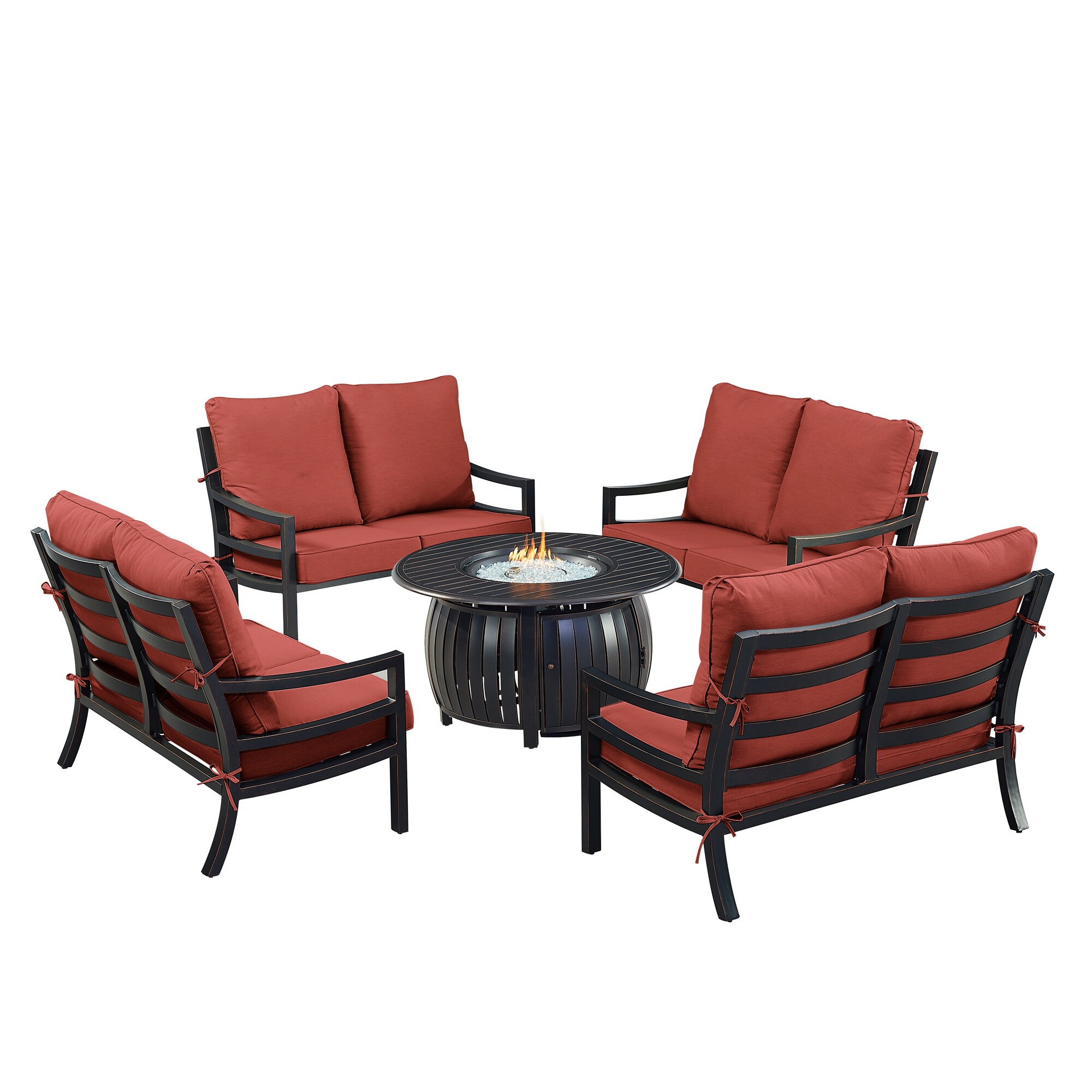 Oakland Living HUDSON4LSITALYRDCU Patio-Conversation-Sets - View #2