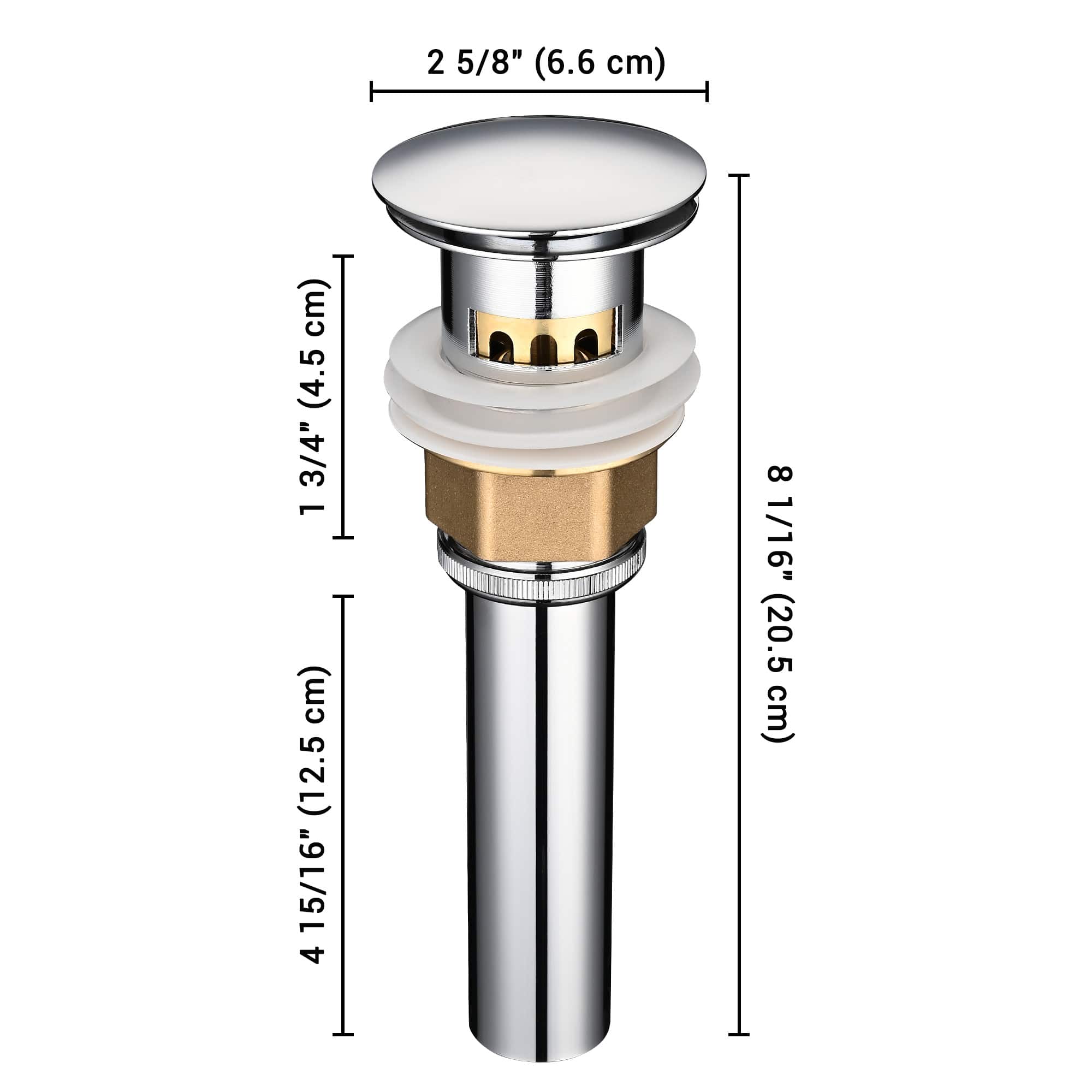Yescom 81DRN007-OV40-CHR-LO Popup-Drains-Accessories - View #4