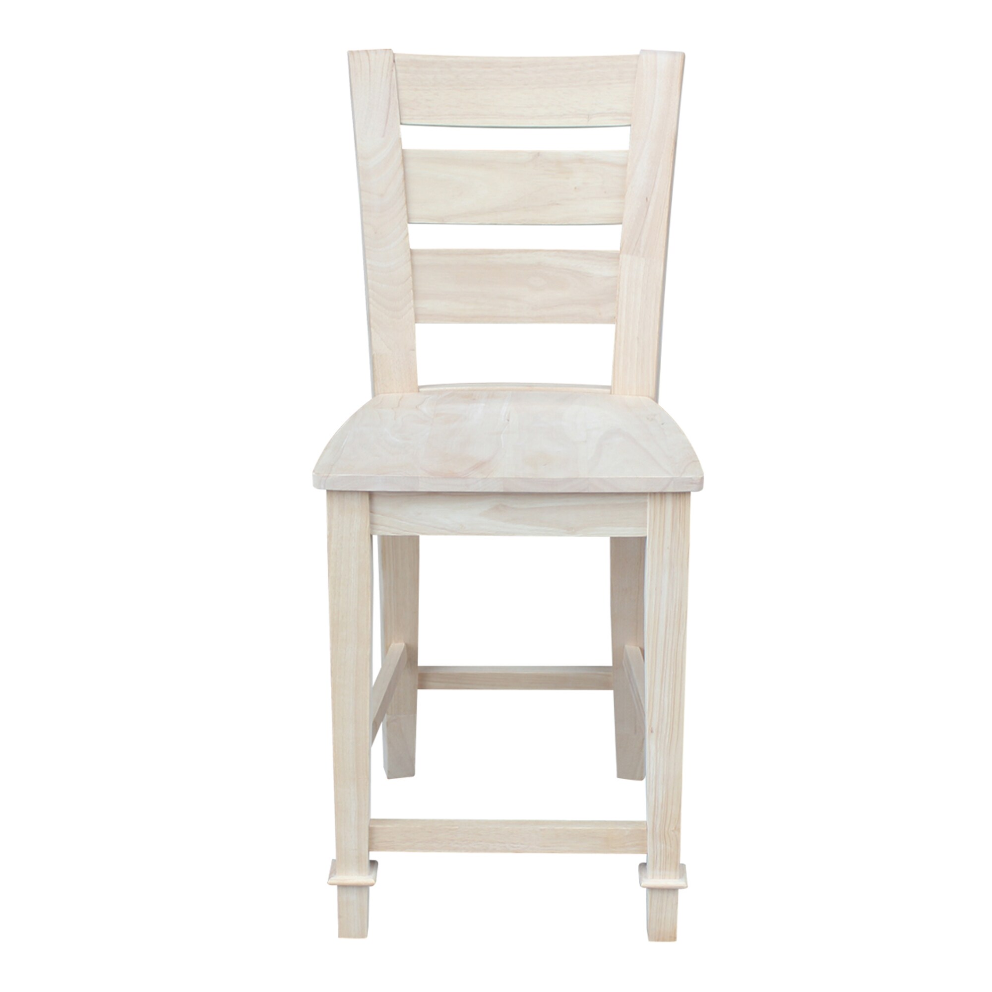 Classic Farmhouse Unfinished Solid Wood Tuscany Counter Stool