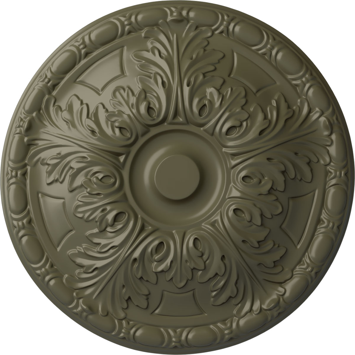 Ekena Millwork CM16GAPTF Granada 15.75-in W x 15.75-in L Painted Turtle Polyurethane Whole Ceiling Medallion