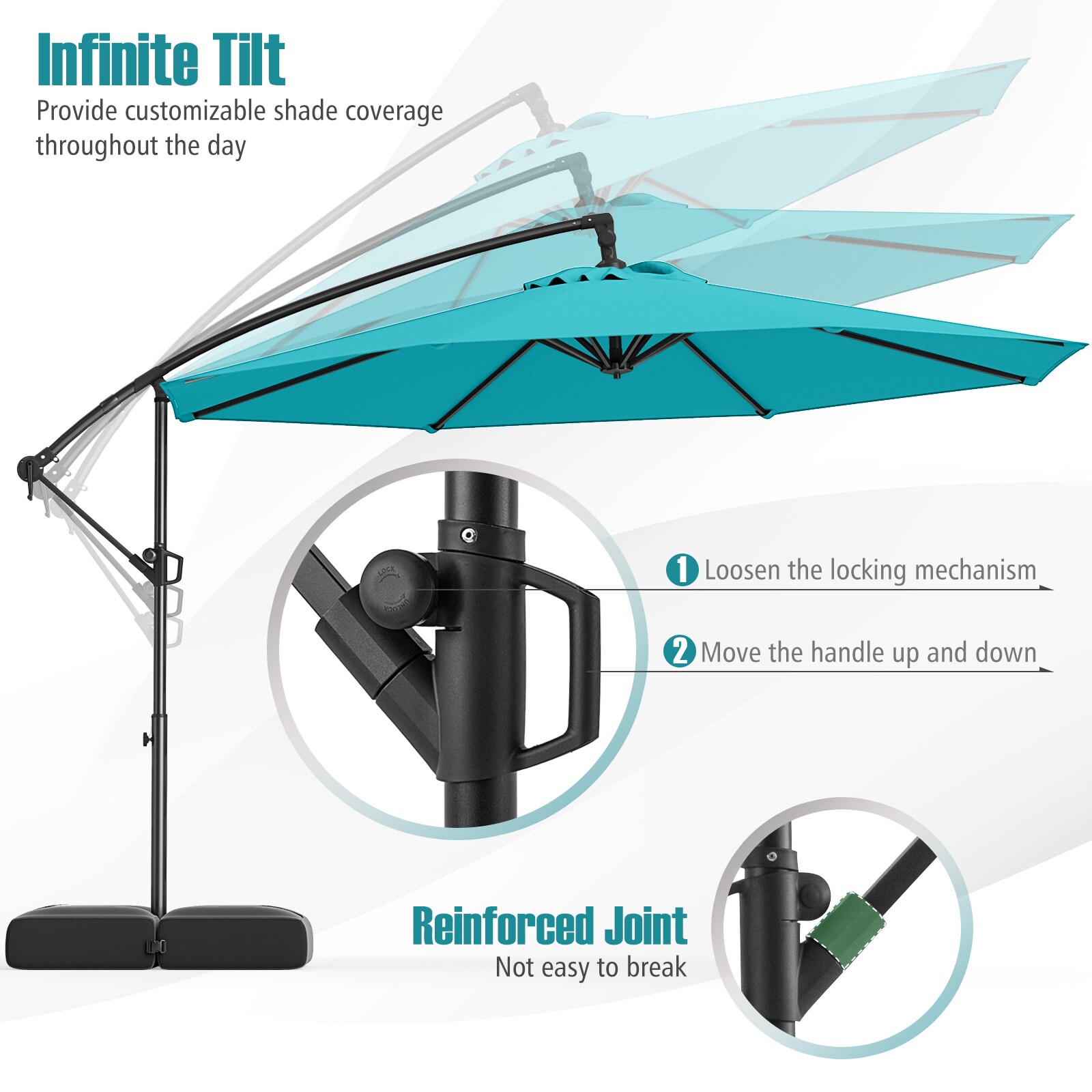 Volenca VOL-8B25SQ Beach-Umbrellas - View #7