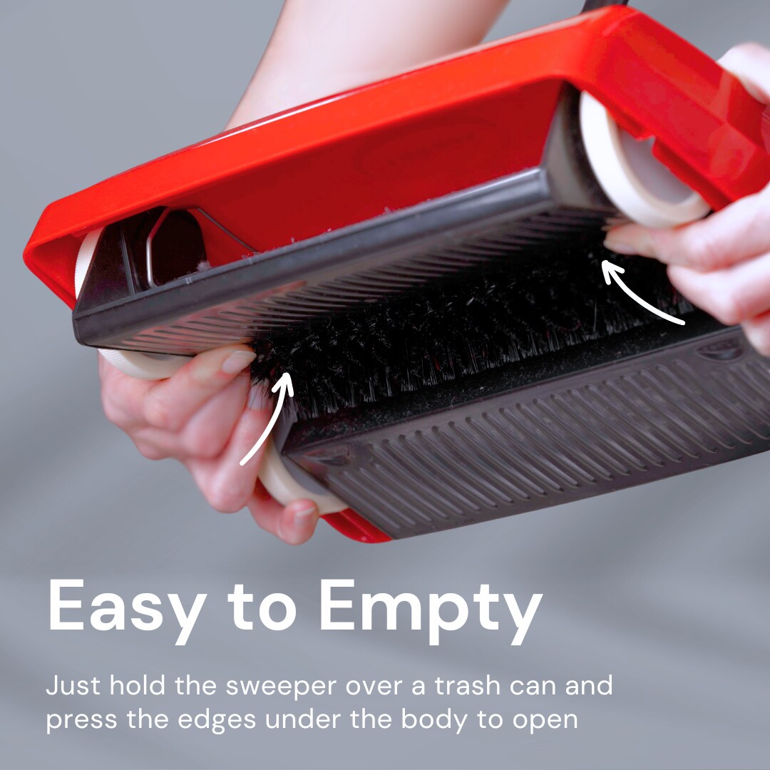 Speedsweep Red Compact Manual Carpet Sweeper