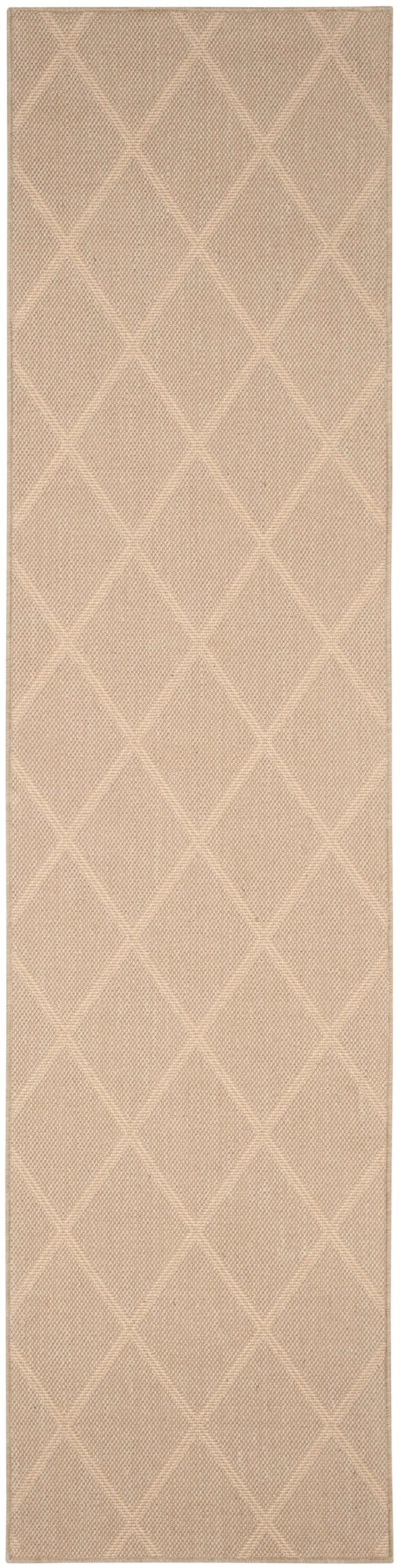 Safavieh PAB514A-28 Palm Beach Anton 2 x 8 (ft) Jute Seagrass Rectangular Indoor Trellis Coastal Runner rug