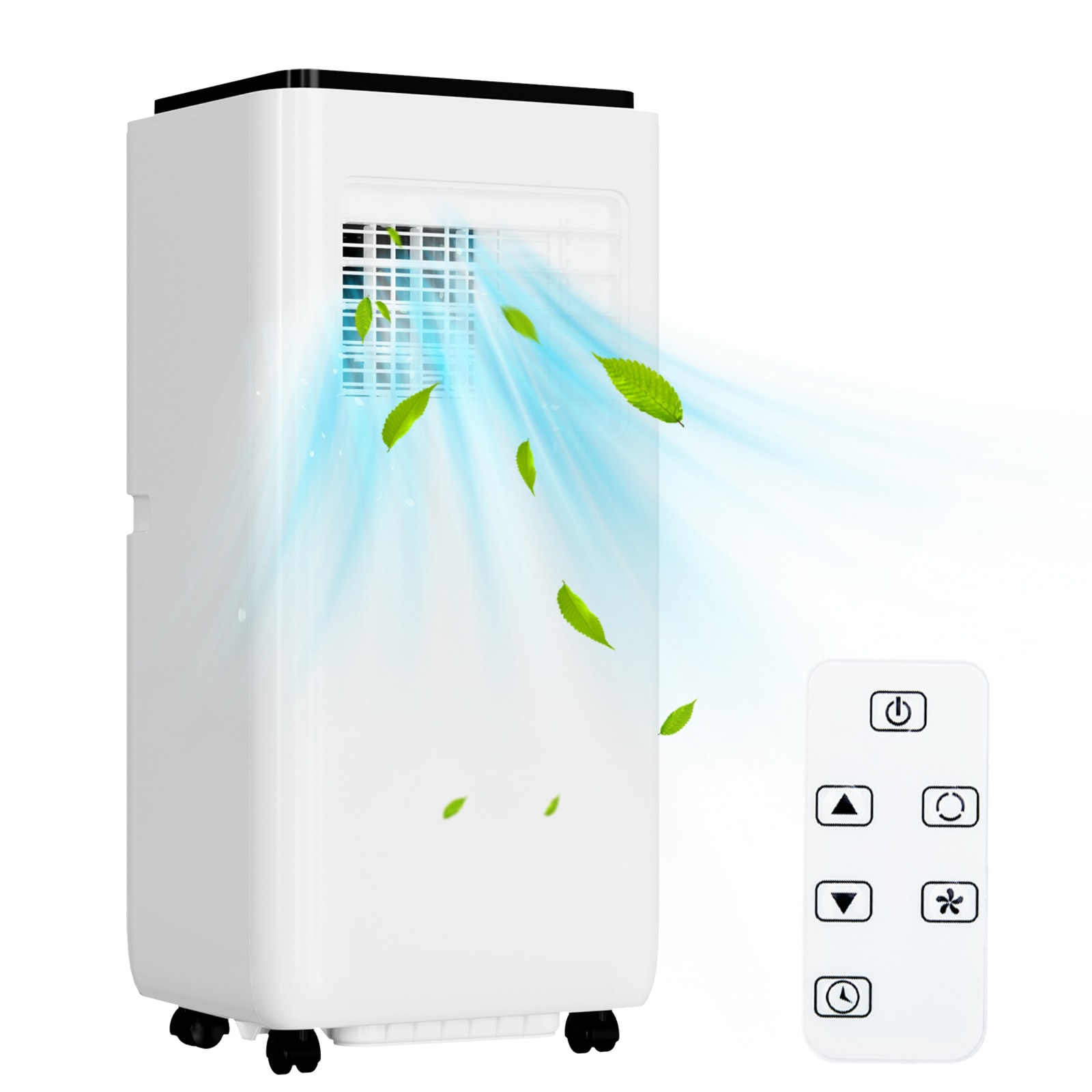 Tropow 10000BTU Portable Air Conditioners.  3-IN-1 Air Conditioner Portable AC Unit with Cool/ Dehumidifier/Fan Mode/Remote Control/Sleep Mode/24H Time for Room up to 450 Sq.Ft/White