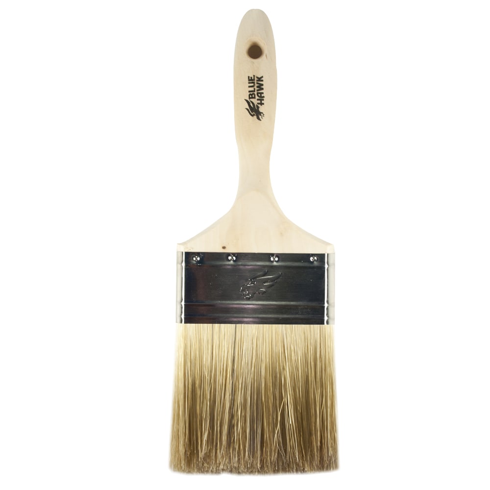 Blue Hawk Natural Bristle-Polyester Blend Flat 5-in Paint Brush