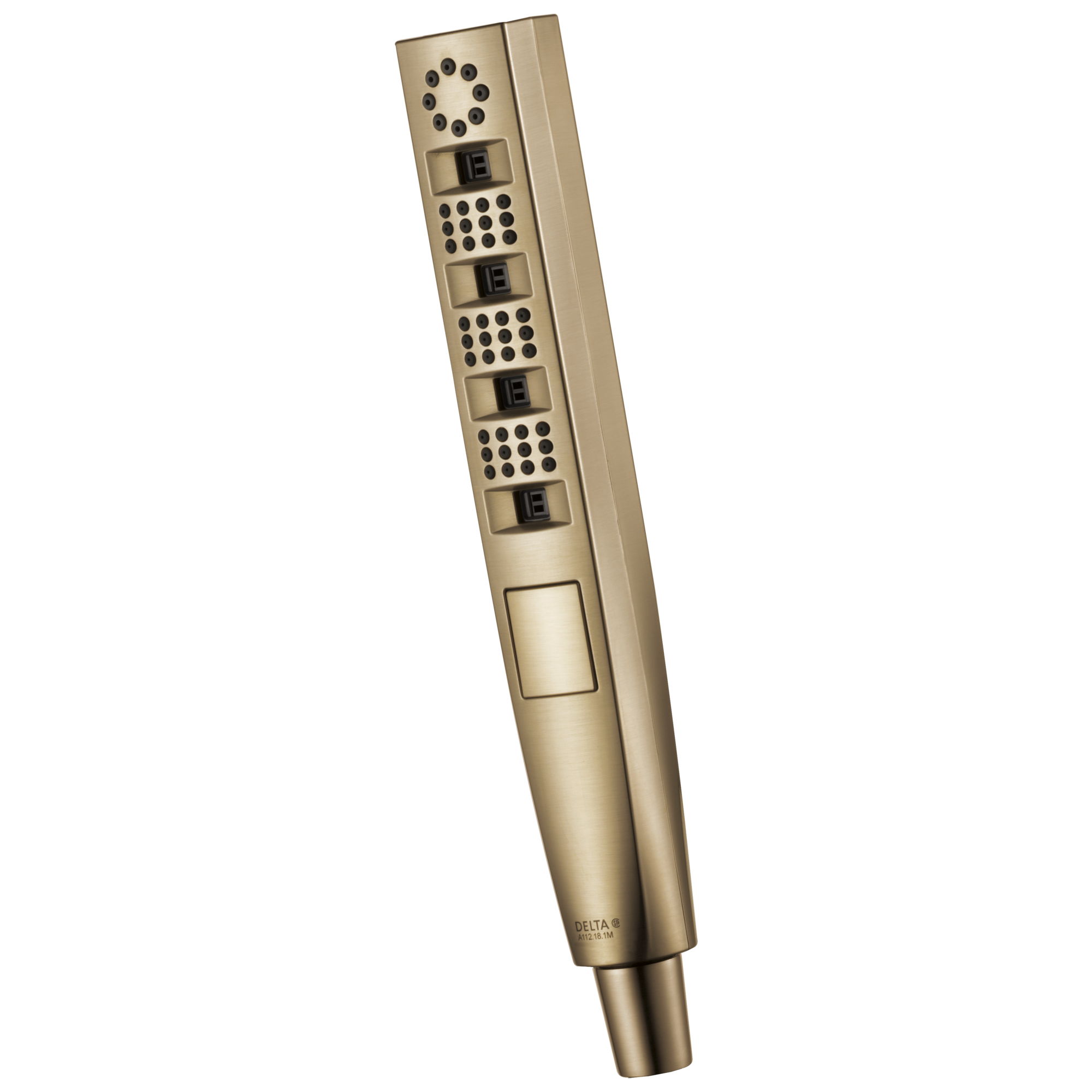 Delta 59140-CZ-PR-PK Tetra 4.0 -Spray Lumicoat Champagne Bronze 10.5-in Rectangle Handheld High Pressure Shower Head 1.75 GPM
