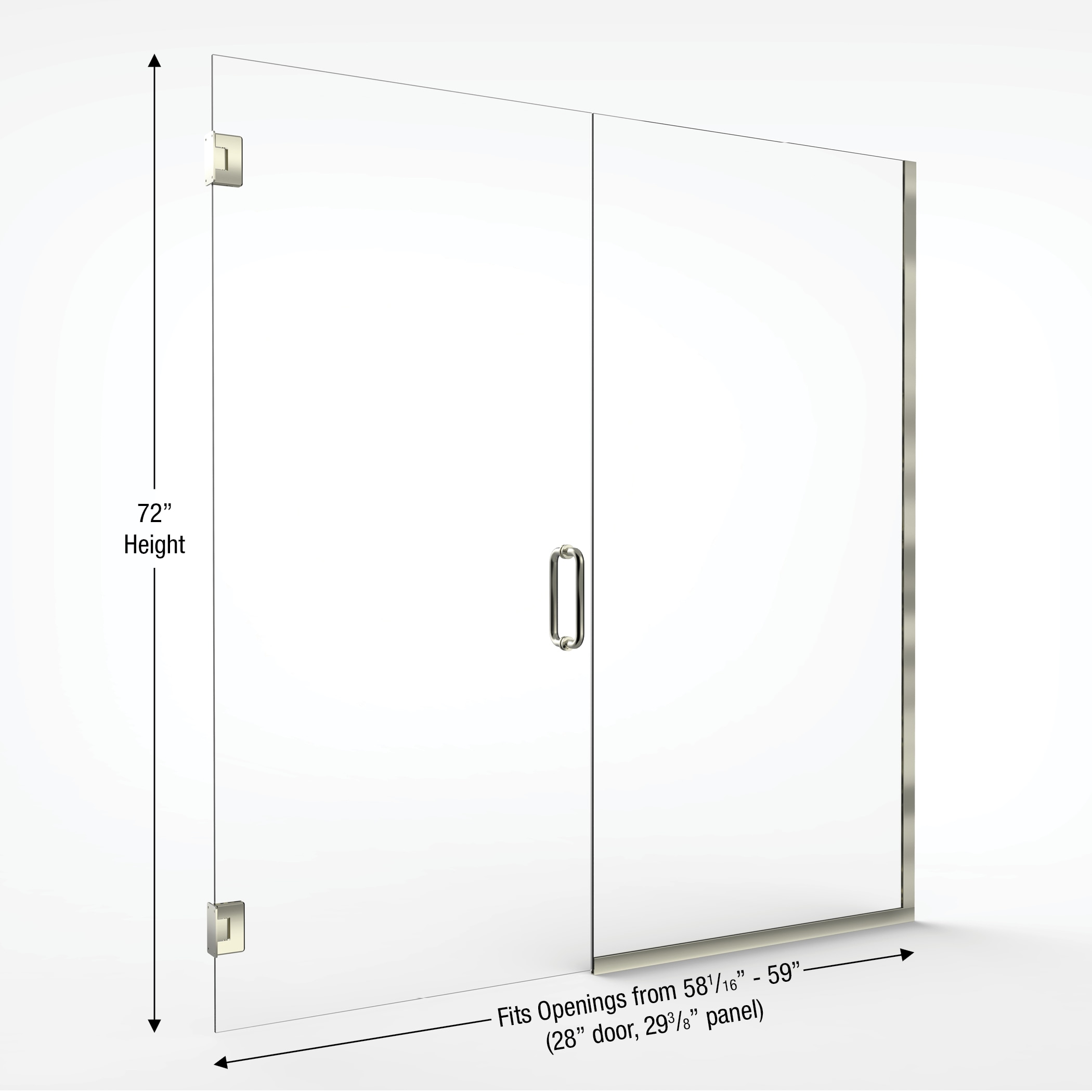 Basco CELA-935-59-72CLBN Shower-Doors - View #2