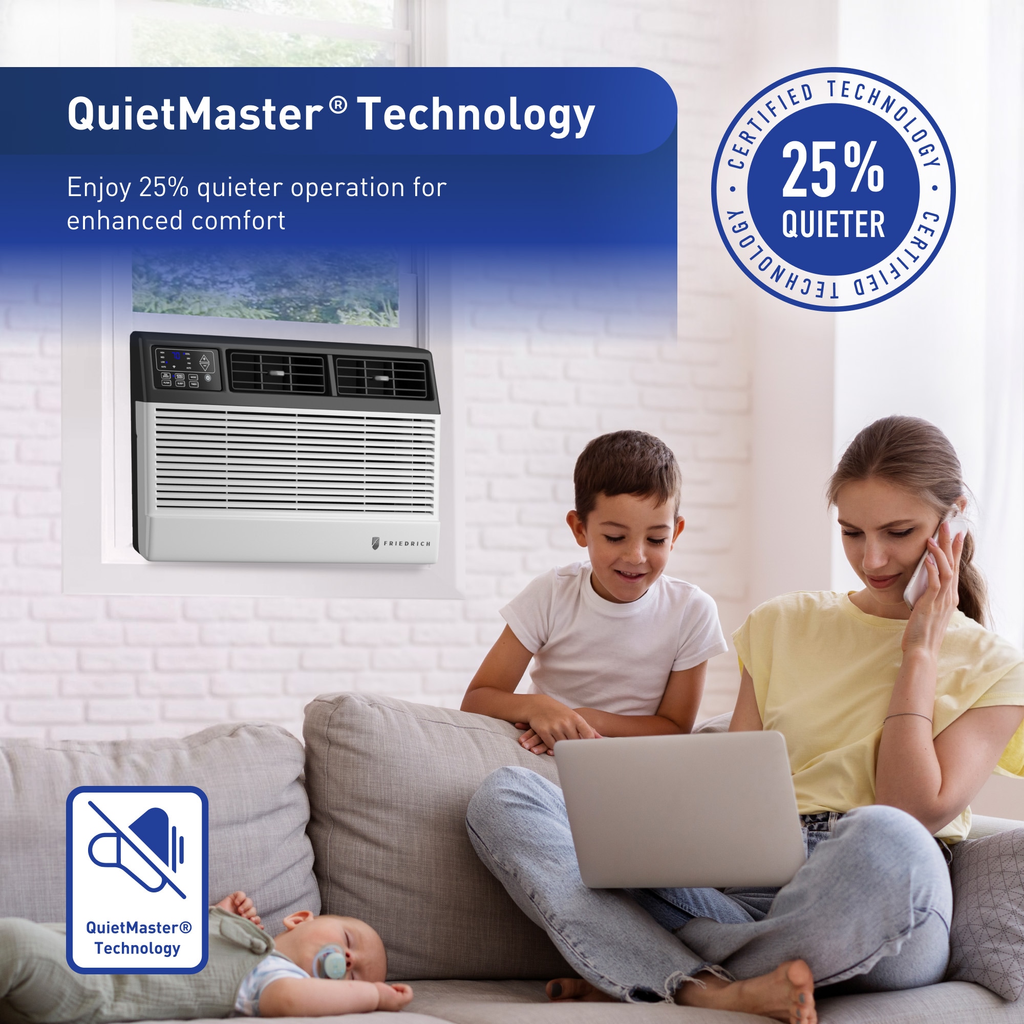 Friedrich 13000 BTU White Portable Air Conditioner with WiFi Control