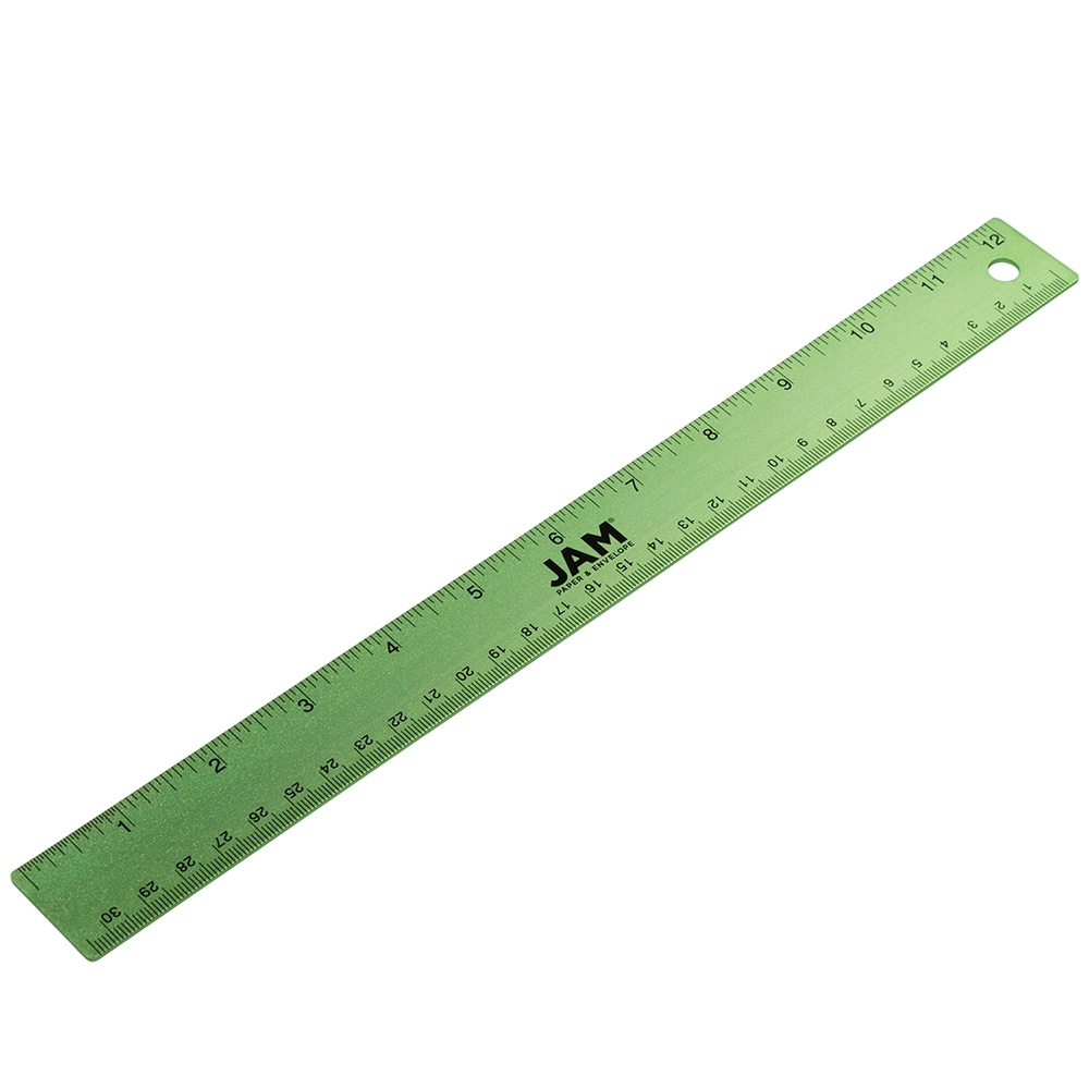 Metal Ruler with Cork Backing 6 Inch 12 Inch 18 Inch Metal Straight Edge  Ruler Non Slip Stainless Steel Ruler- Inch and Metric 