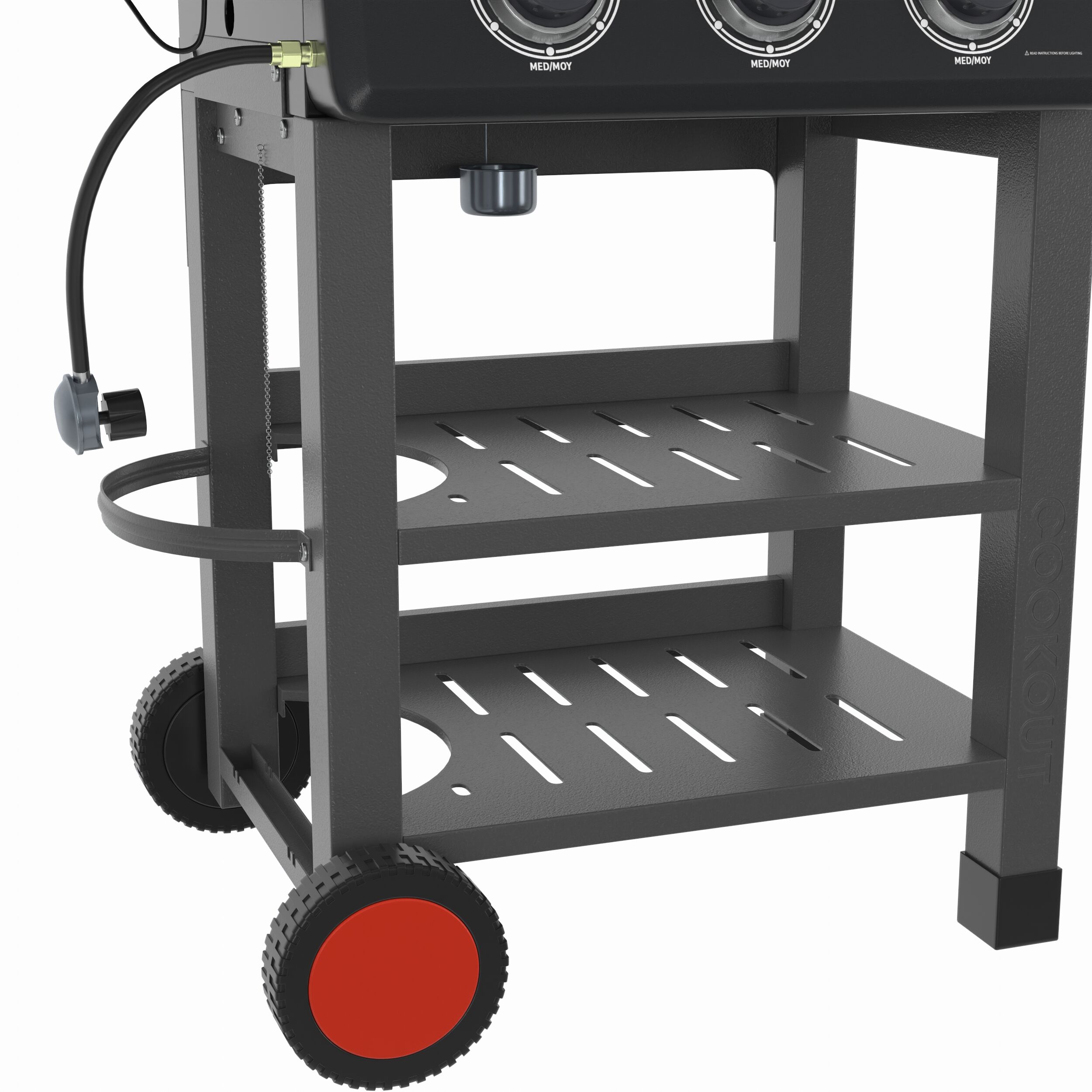Coleman Black/Gray 3-Burner Liquid Propane Gas Grill CO-300BBQ at