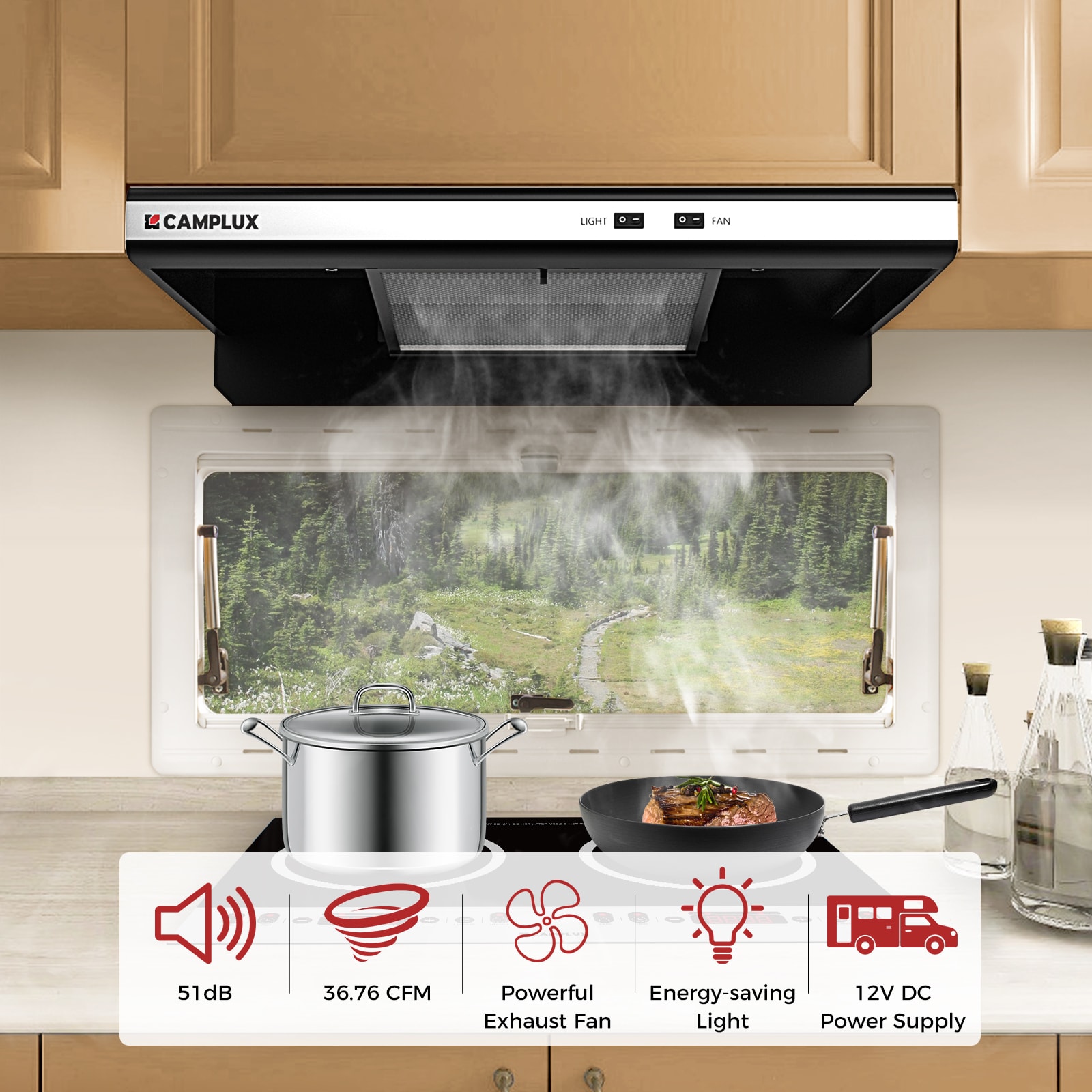 Camplux VRH22UWMS Undercabinet-Range-Hoods - View #9