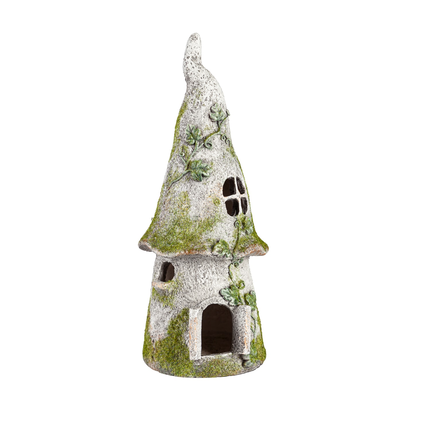 Evergreen 84G5058 12.38-Inches H x 5.13-Inches W Gray Fairy Garden Statue