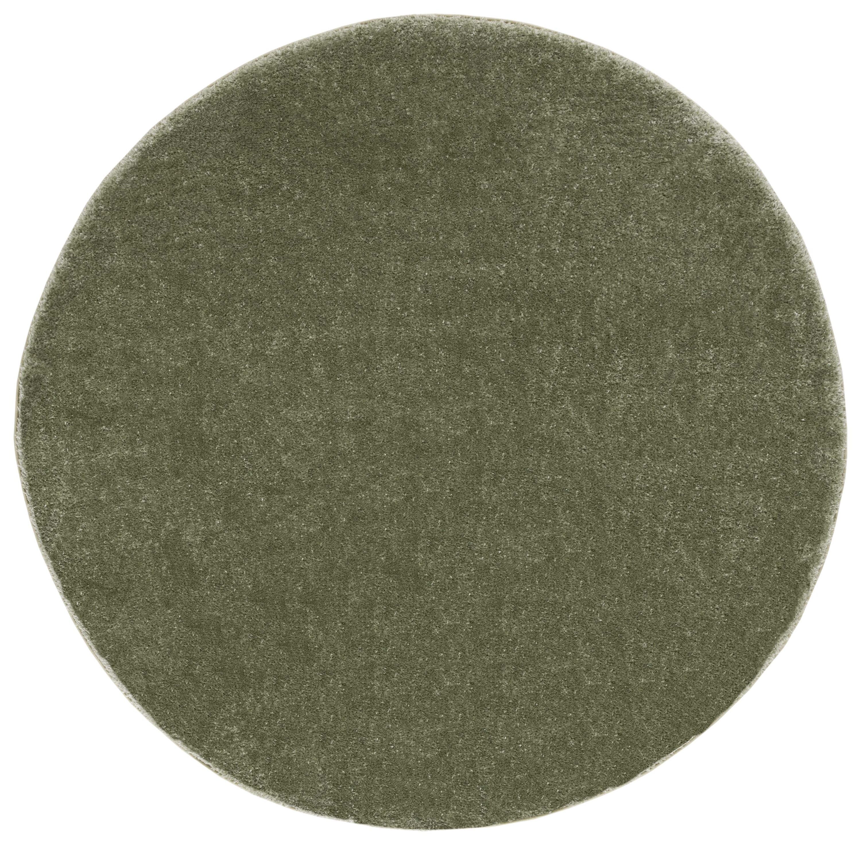 Safavieh THO670W-7R 7 x 7 (ft) Loomed Sage Round Indoor Solid Mid-Century Modern Area rug