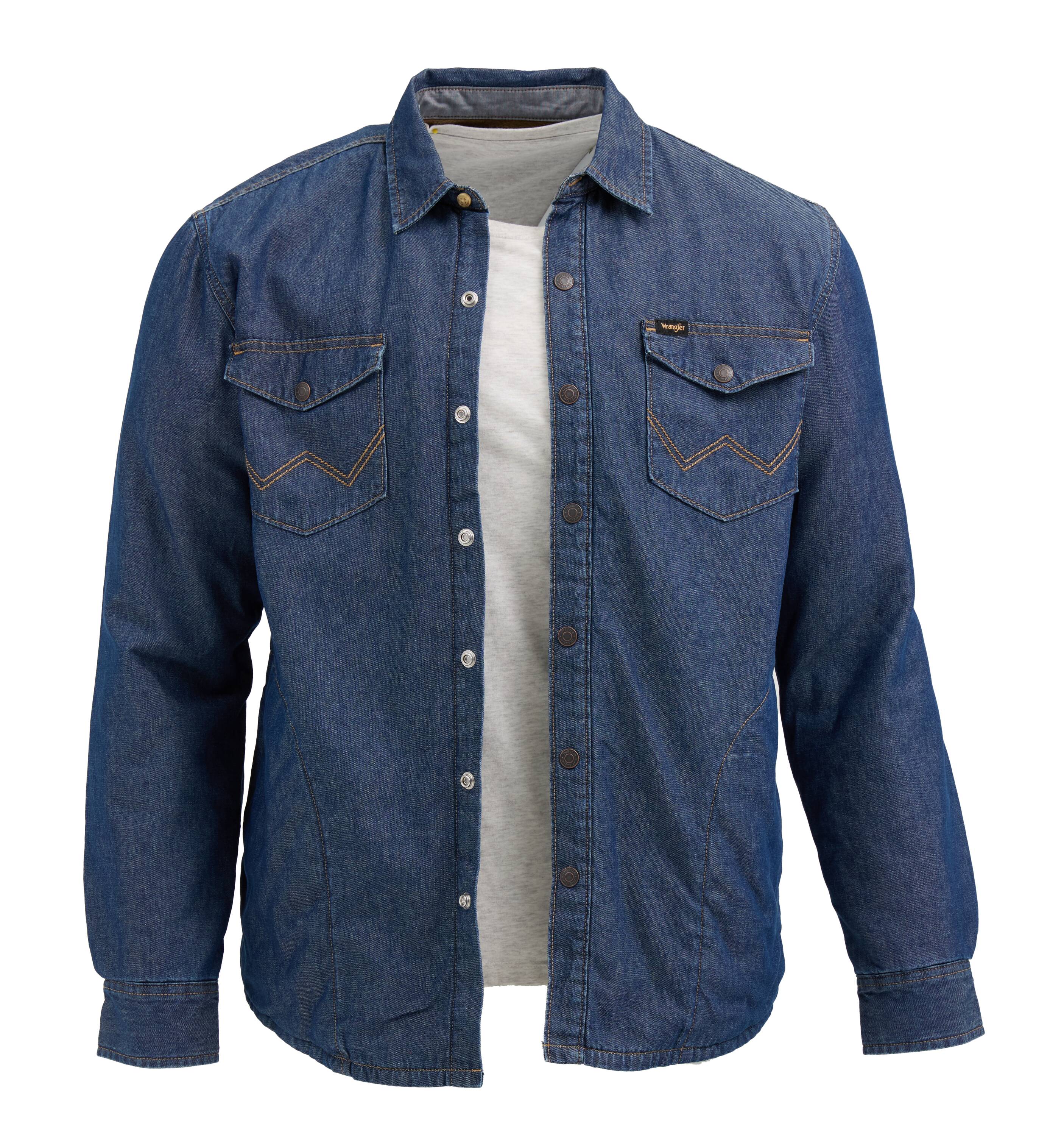 Wrangler 112372959-XL Men's Denim Insulated Shirt jacket ( Extra Large )