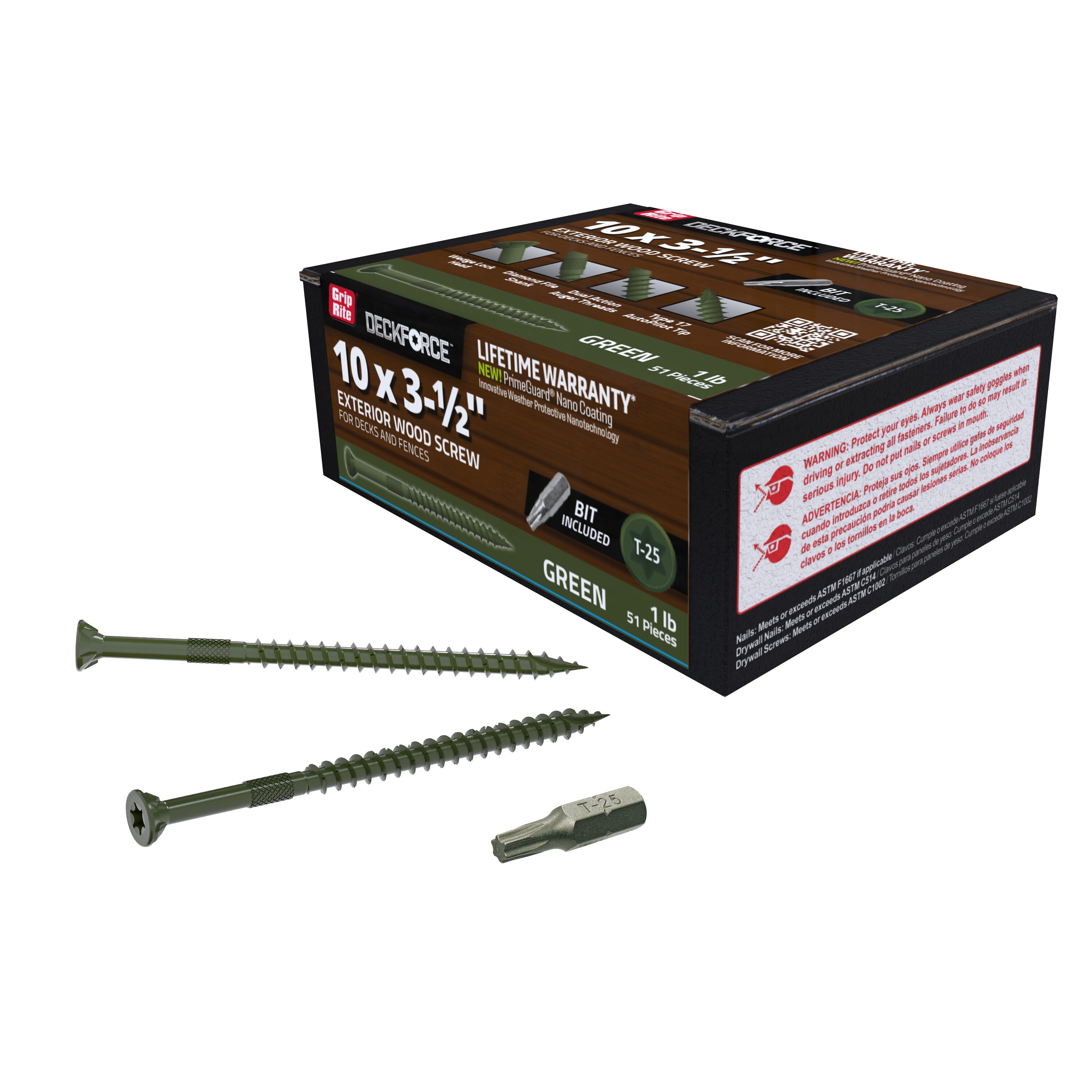 DeckForce by Grip Rite GRDF312STGR1 Deck-Screws - View #5