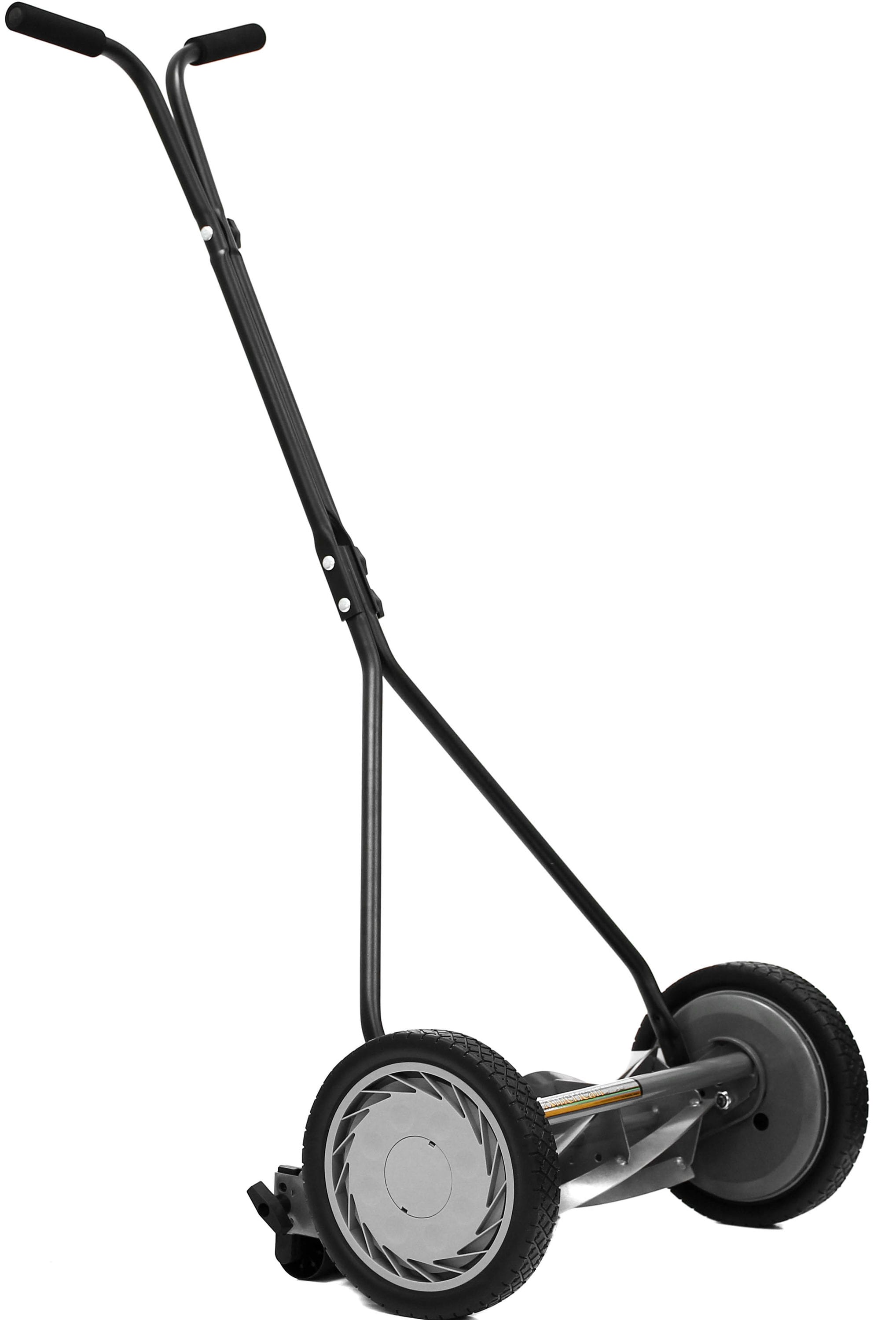 5-Blade Wheeled Lawn Mower Manual Reel Push Grass Cutting Machine