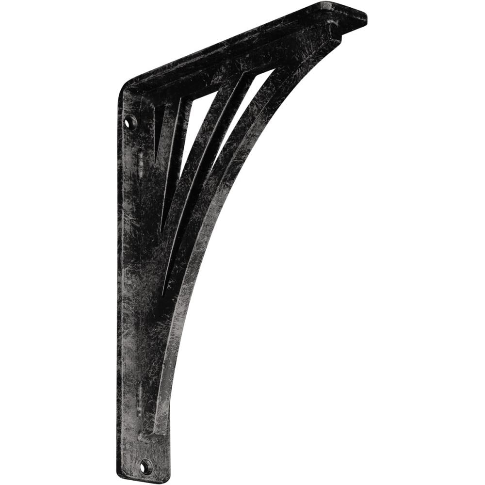 Ekena Millwork BKTM01X07X10SNEAWS Nevio 7.5-in x 1.5-in x 10-in Gray Wrought iron Mounting bracket