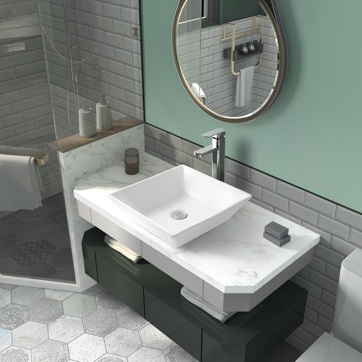 Sinber BVS1616A-OL Bath-Sink - View #3