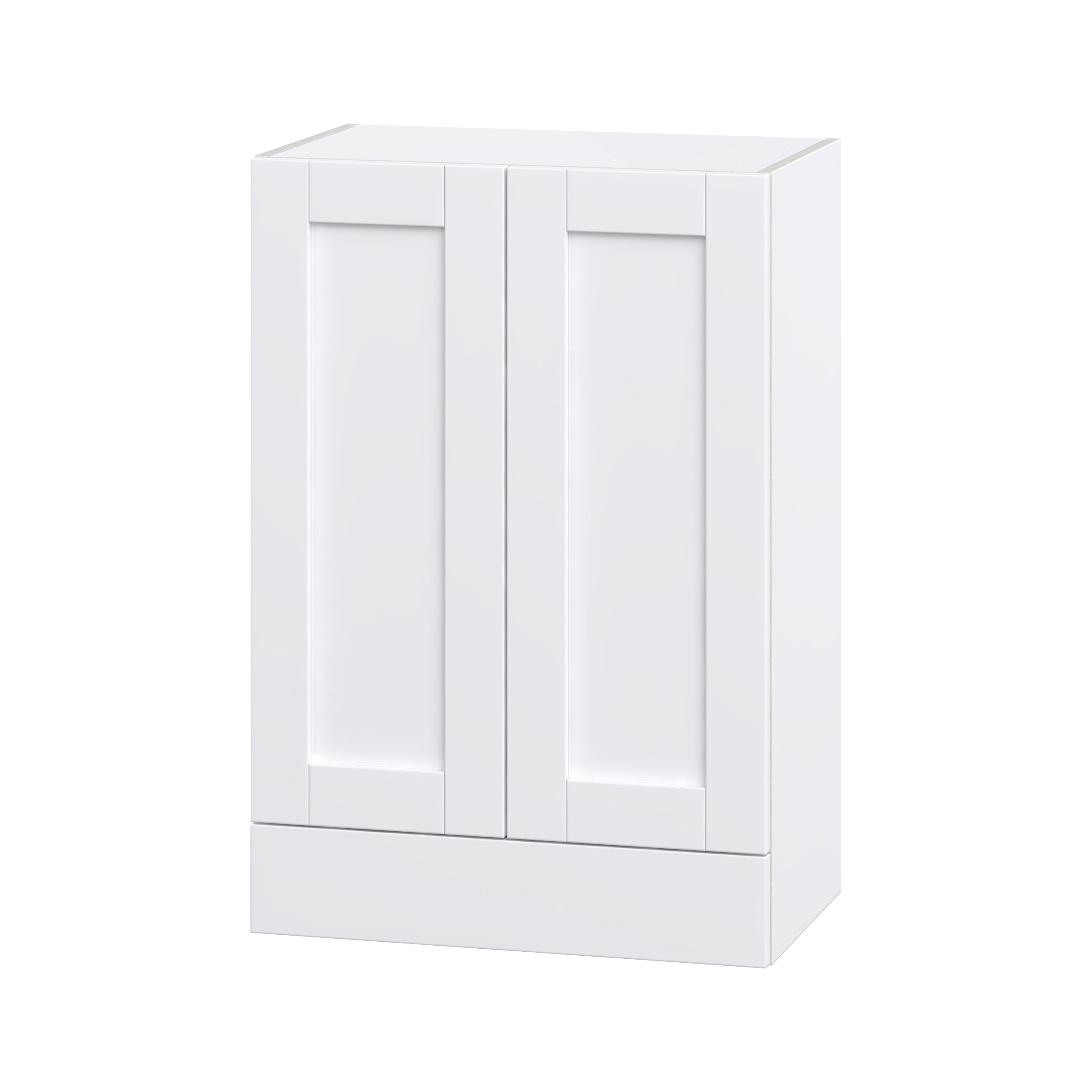 Hugo&Borg Rosemont 24-in W x 35-in H x 14-in D Glacier White 1-Drawer Wall Fully Assembled Cabinet (Flat Panel Shaker Style)