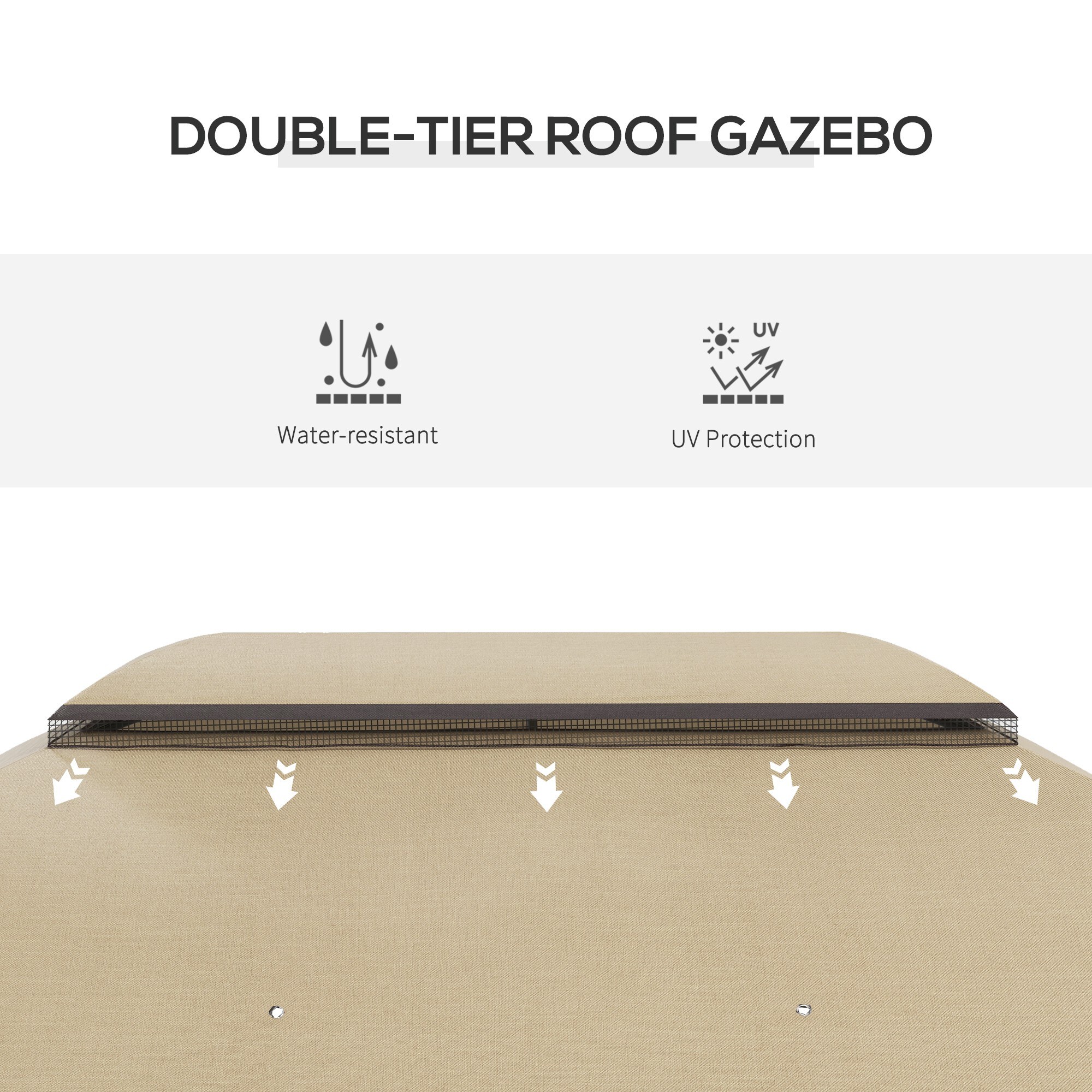 Kahomvis AOS-QP109-245 Wood-Resin-Gazebos - View #6