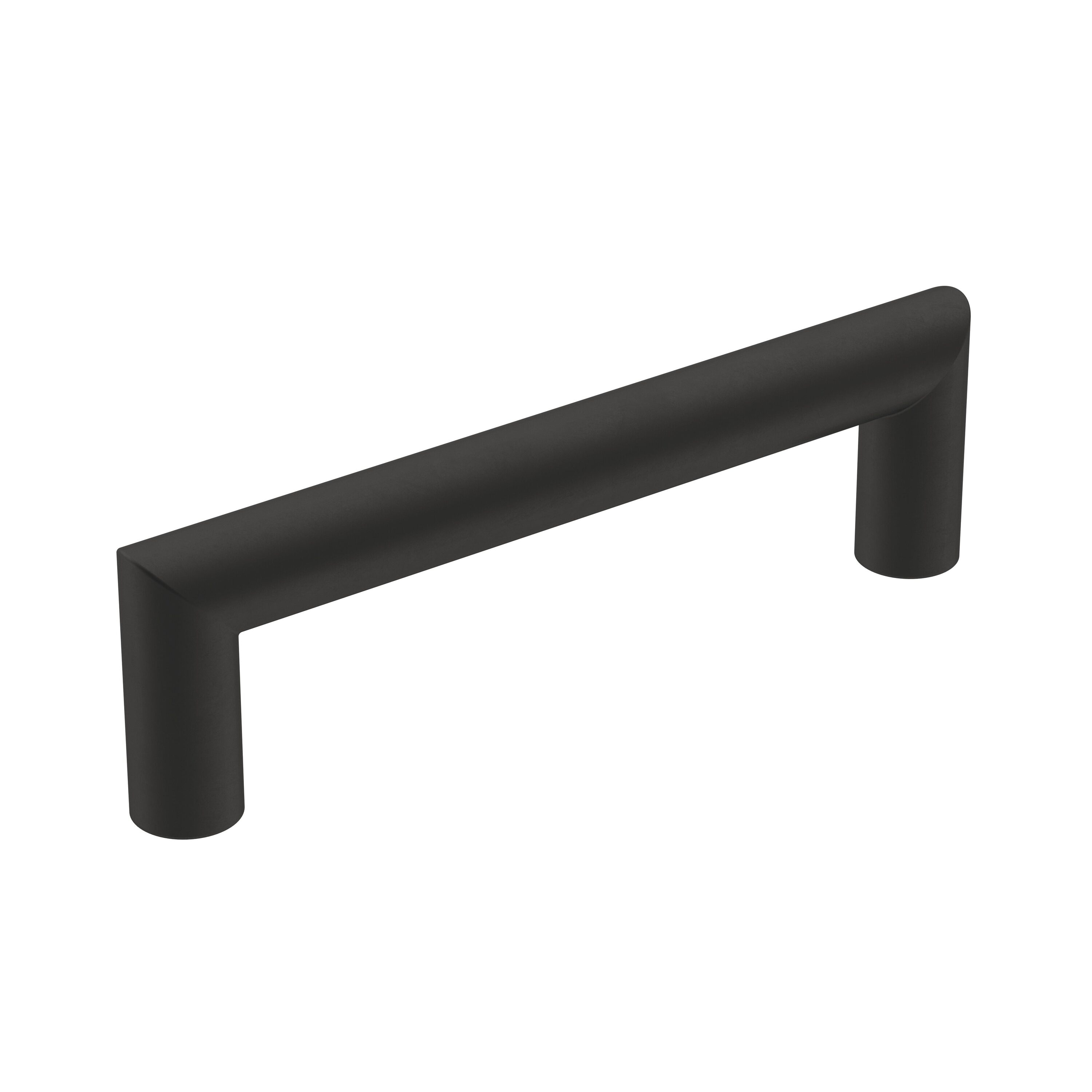 Amerock BP36852FB Revolve 3-3/4-in , 96mm Center to Center Matte Black Cylindrical Bar