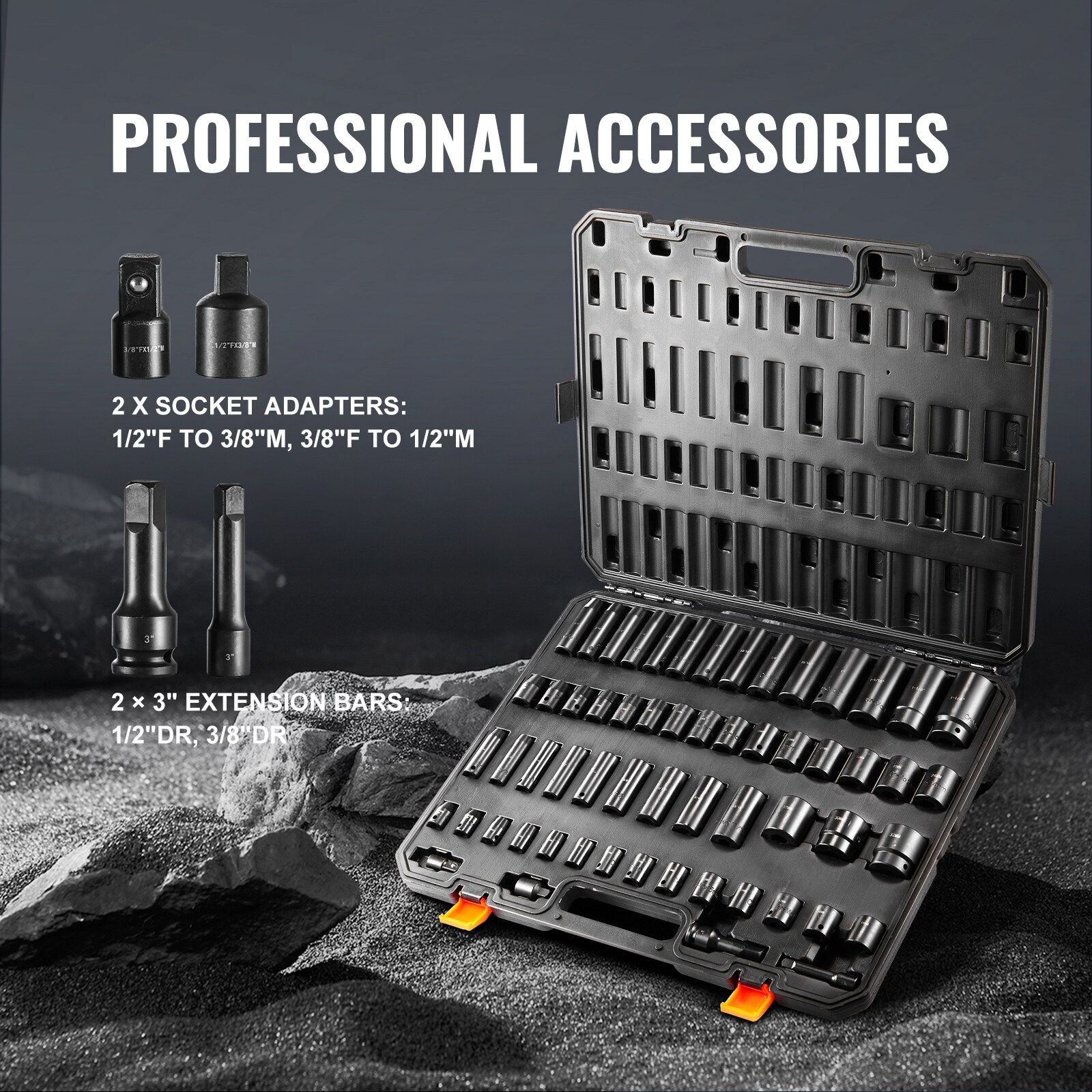 VEVOR SCCJTTZJ1CRM06168V0 Impact-Socket-Sets - View #4