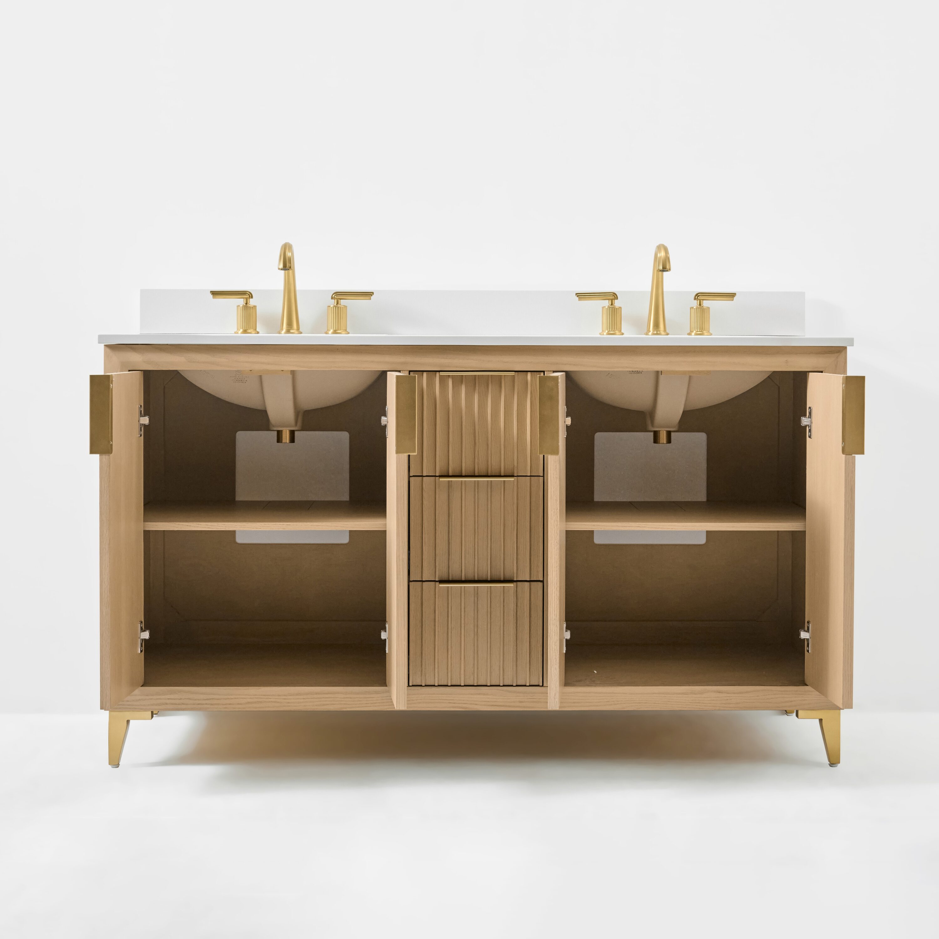 Ancerre Designs VTSTURLINGTON60OAKWQ Bath-Vanity-Combo - View #12