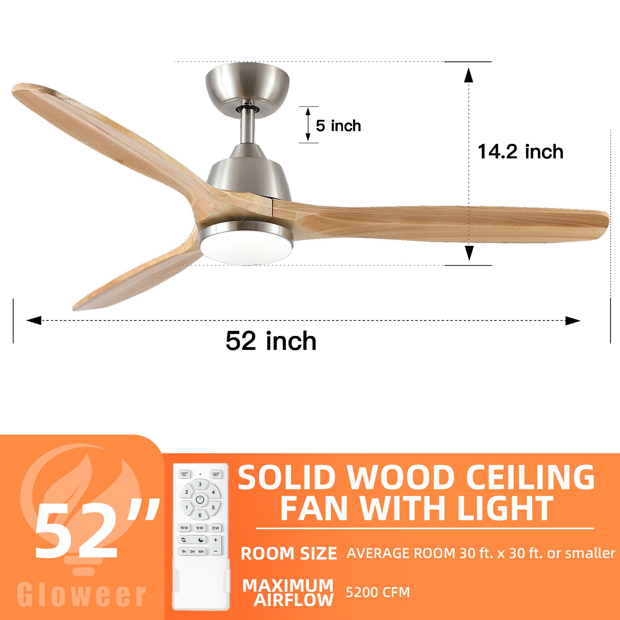 Cuschoice LWFSD-9-PP Ceiling-Fans - View #8