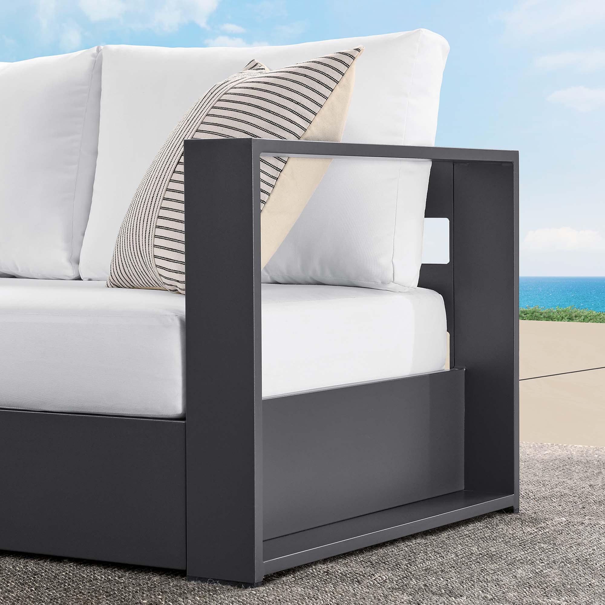 Modway EEI-6630-GRY-WHI Patio-Sofas-Daybeds - View #9