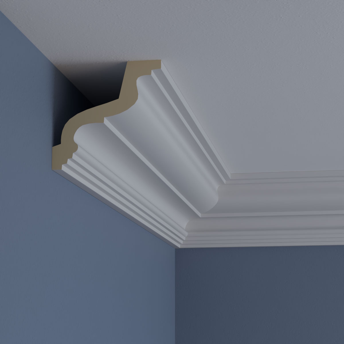 Ekena Millwork MLD03X03X05GO-CASE-8 Crown-Moulding - View #10