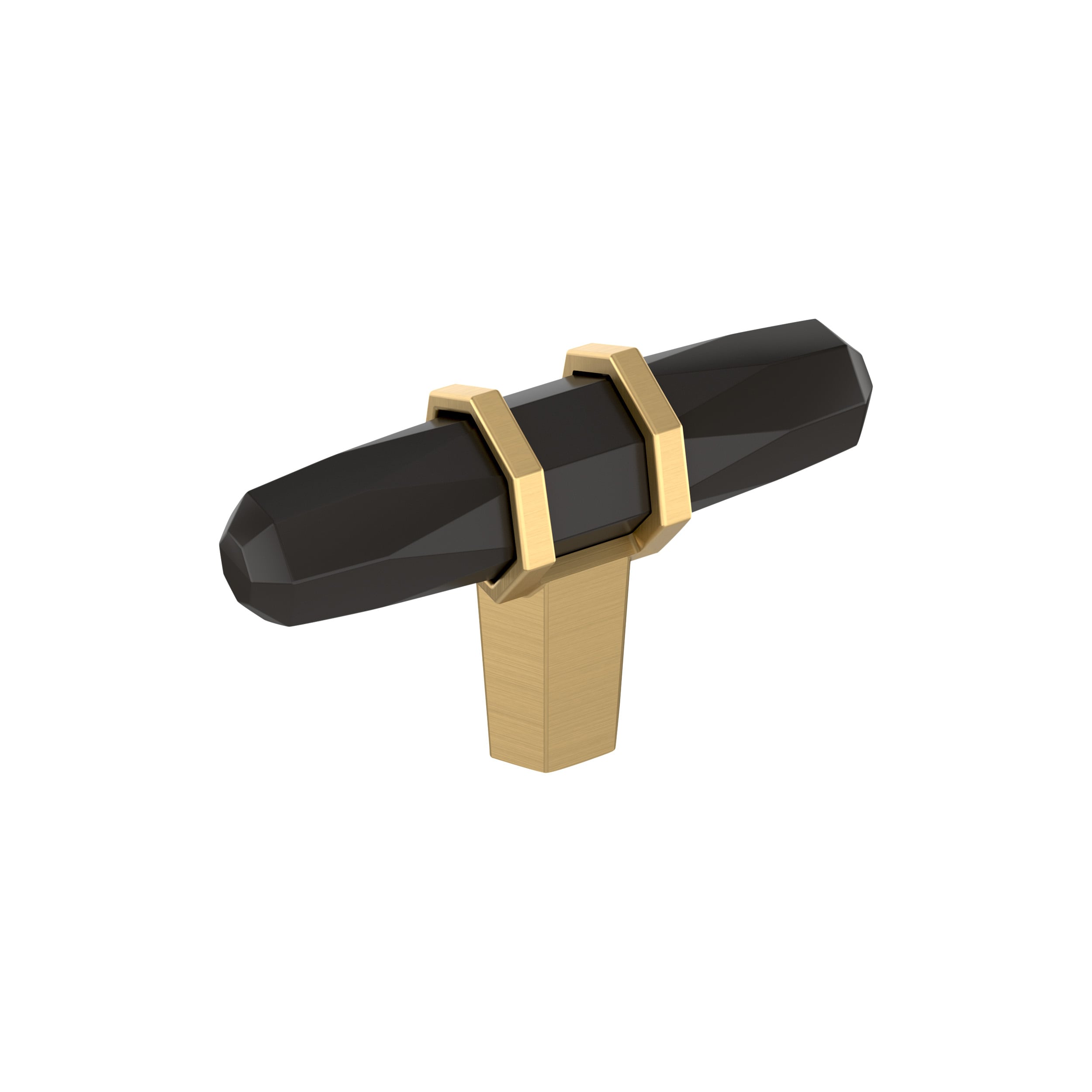 Amerock London 2-1/2-in Black Bronze/Champagne Bronze Bar Contemporary Cabinet Knob #BP36647BBRCZ