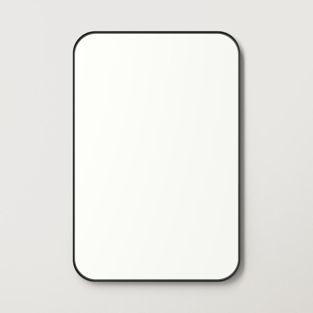 2-Way Rectangle Wall Mirror w/ Rounded Corners, Anti-Blast Film - 24x3 –  Best Choice Products