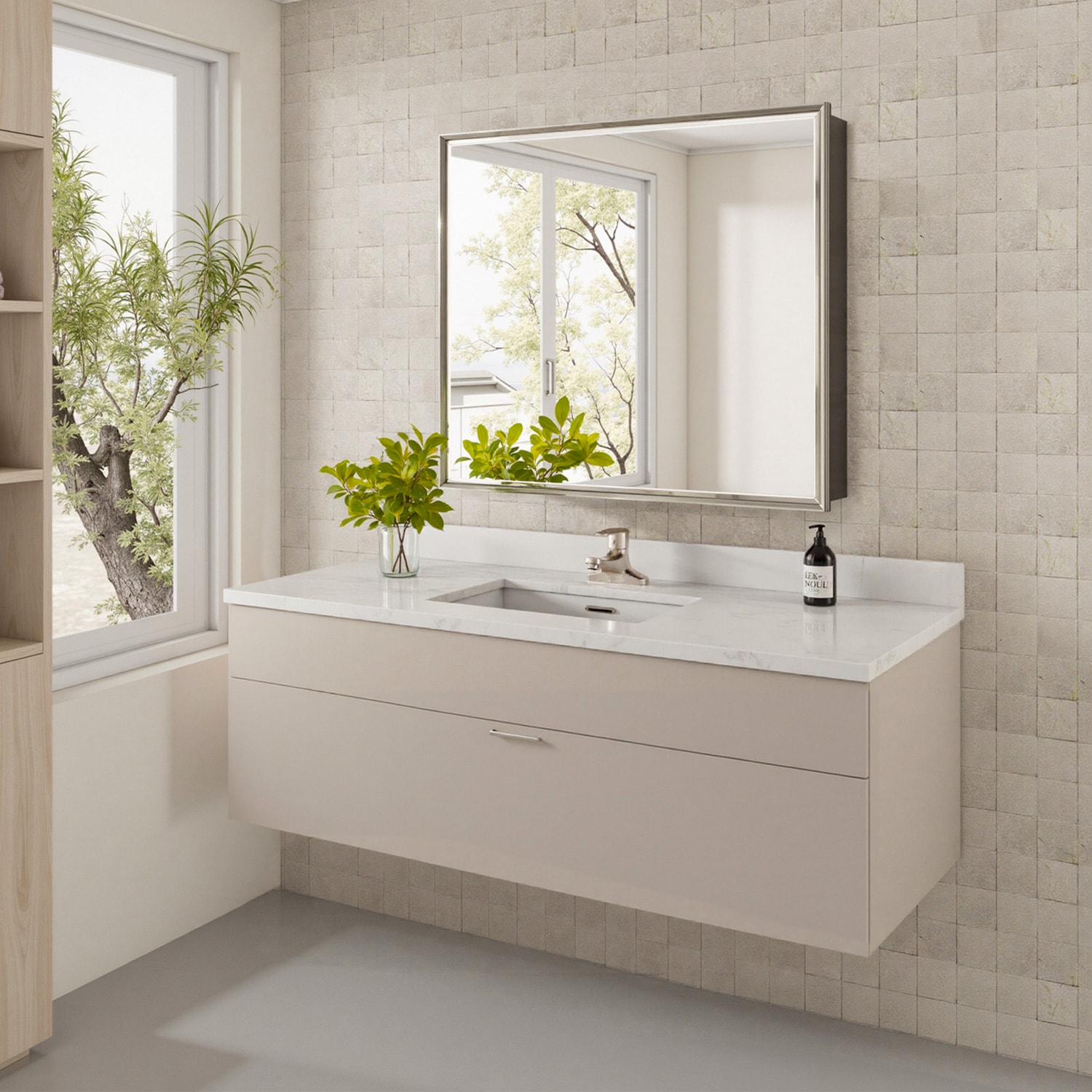 QueenFun MCBB3026BN Bathroom-Medicine-Cabinets - View #3