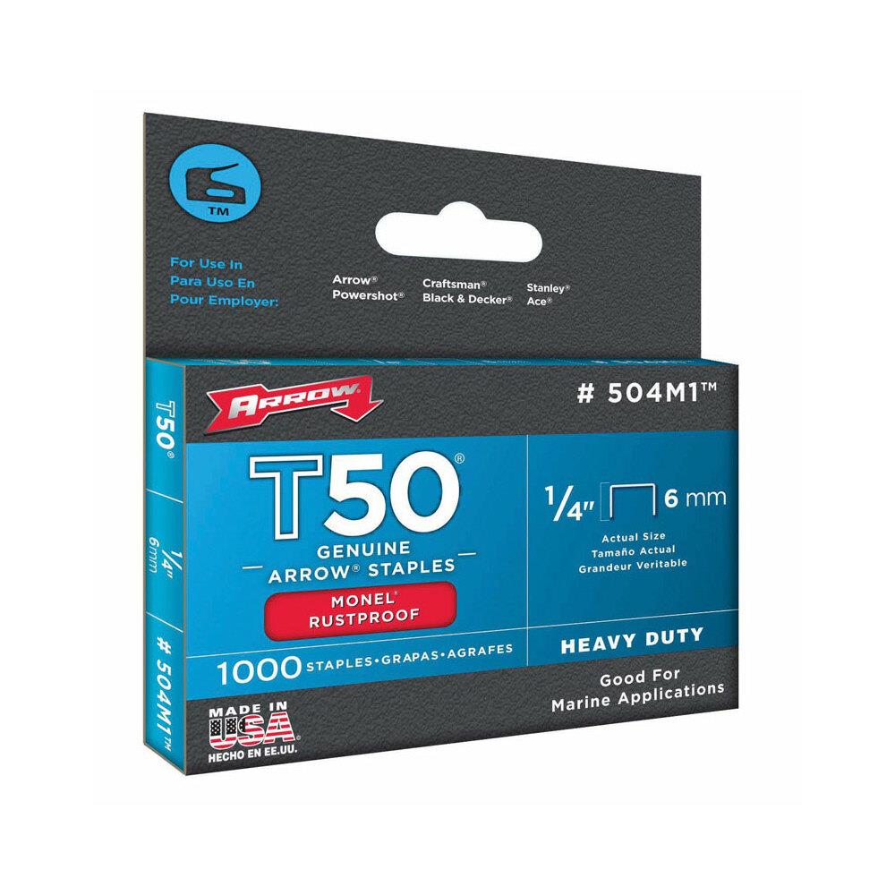 Arrow Fastener ACHW9928  504M1 0.25 in. Monel Staple- Bax of 1000- pack of 5