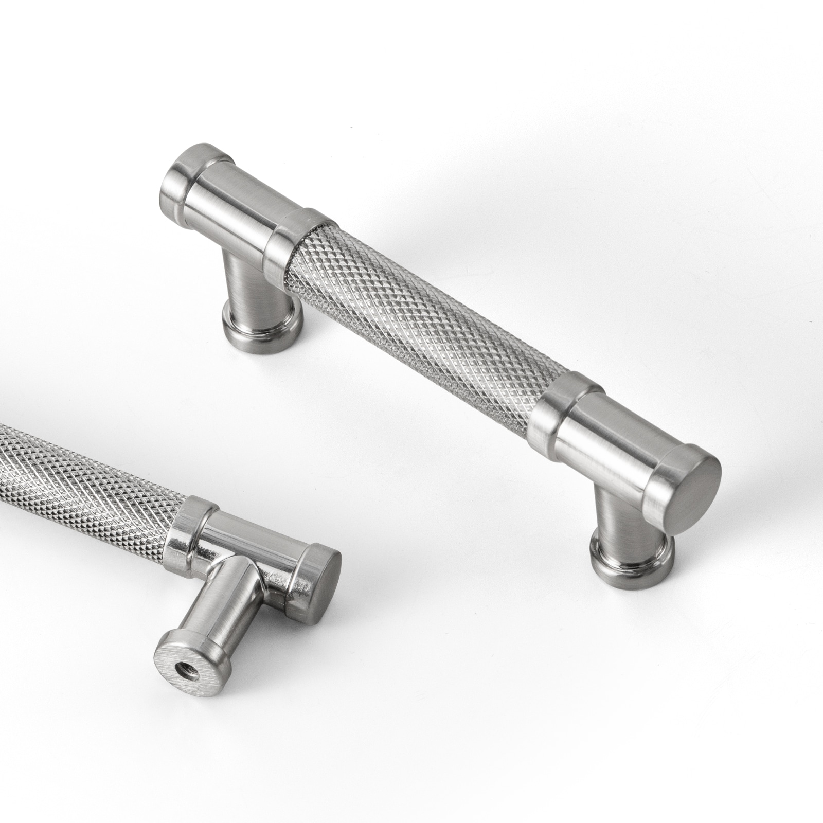 Miaokesen 2210LN-76 3-in , 76mm Center to Center Satin Nickel Cylindrical Bar 6 -Pack