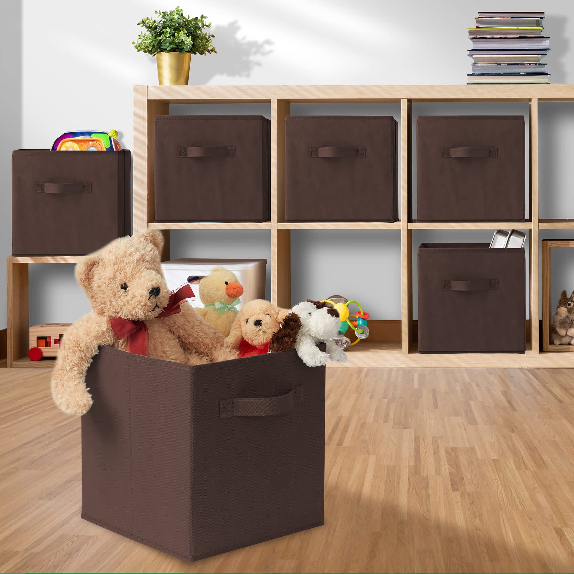 Casafield HOM-STO-6CC-BRN Laminate-Storage-Cubes - View #5