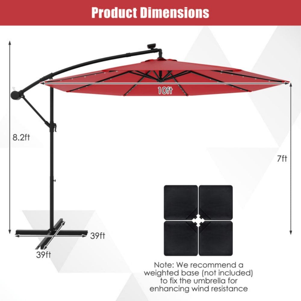 Clihome CH-H4L-R Umbrellas-2 - View #4