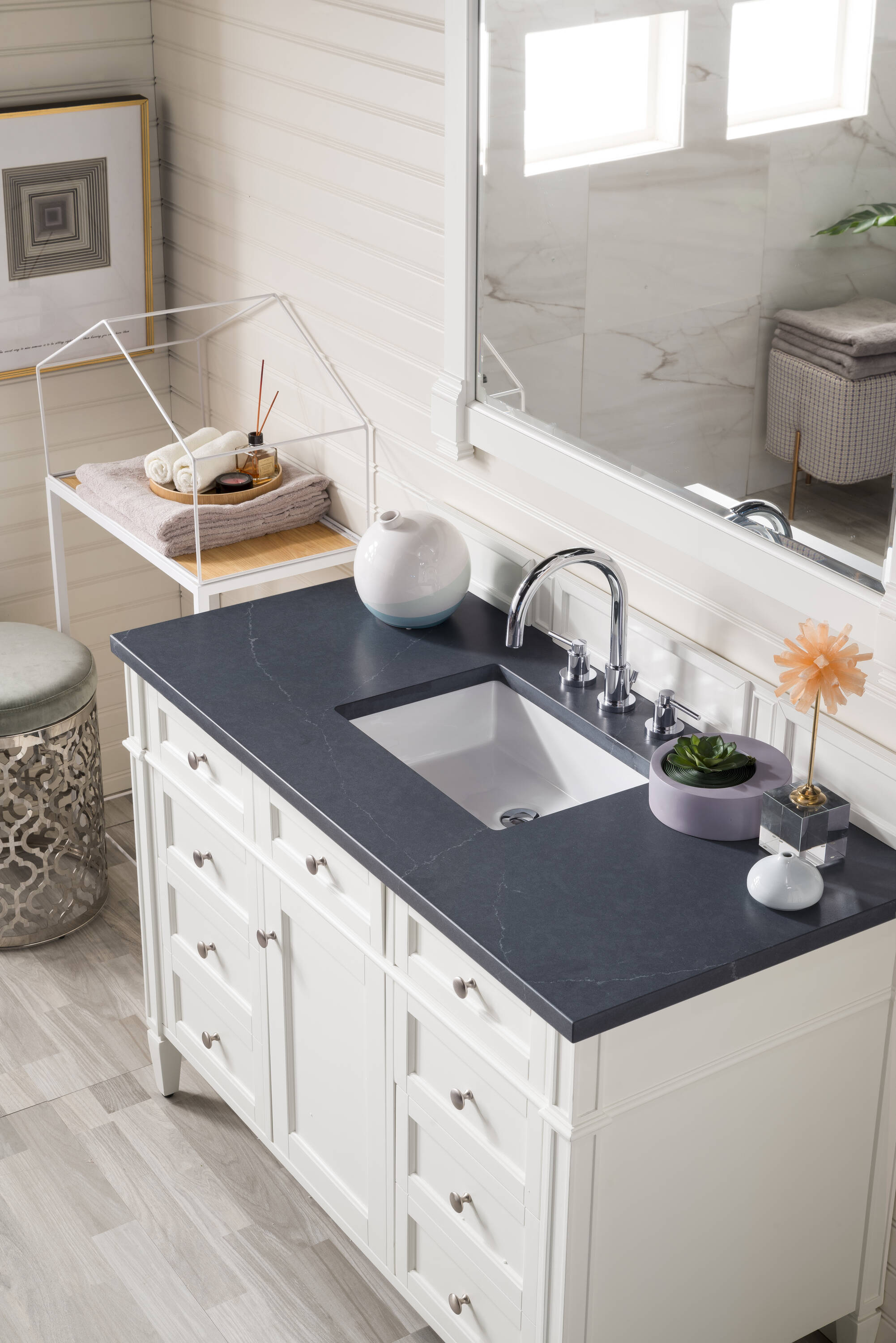James Martin Vanities 655-V48-BW-3CSP Bath-Vanity-Combo - View #3