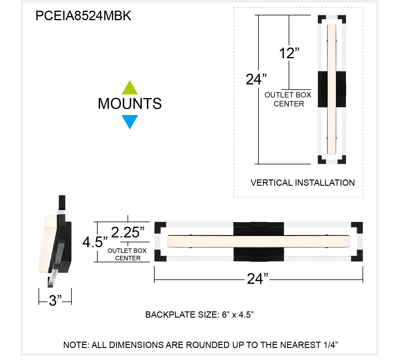 Quoizel PCEIA8524MBK b089995 - View #5