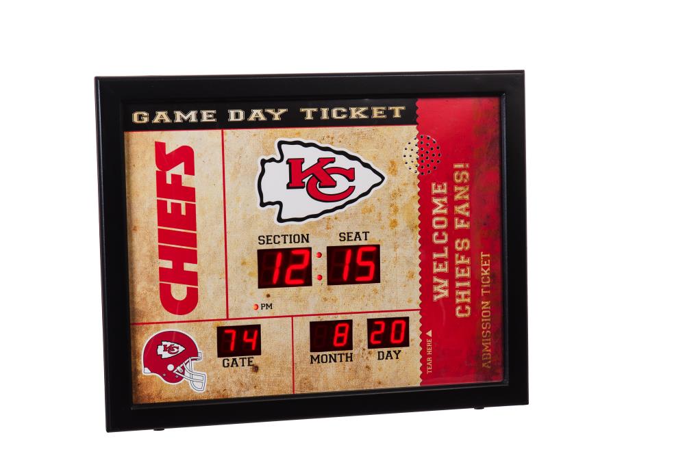 Vintage Kansas City Chiefs Wall Clock Heritage Jersey Collection NFL